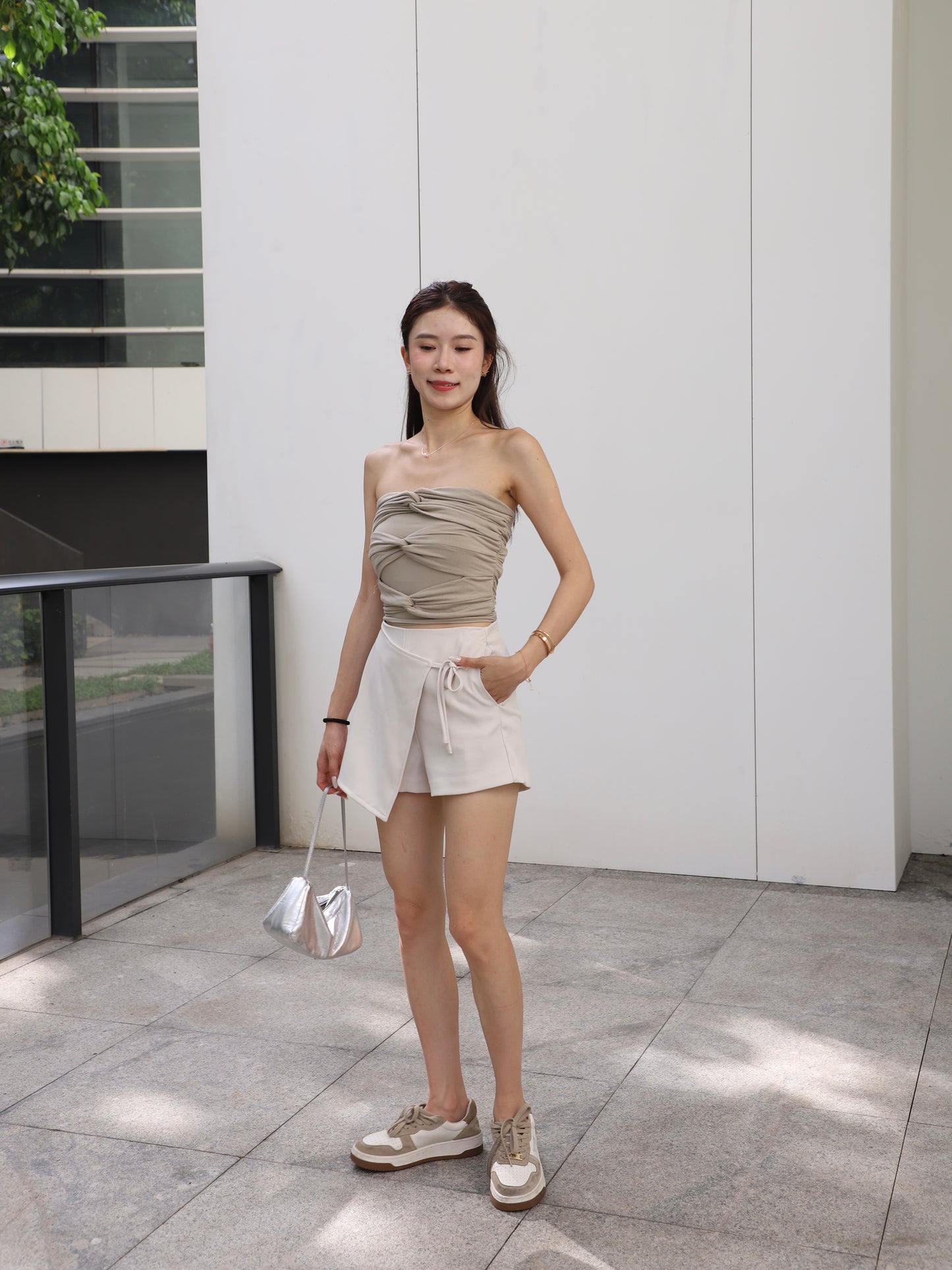 3 Knot Cotton Tube Top