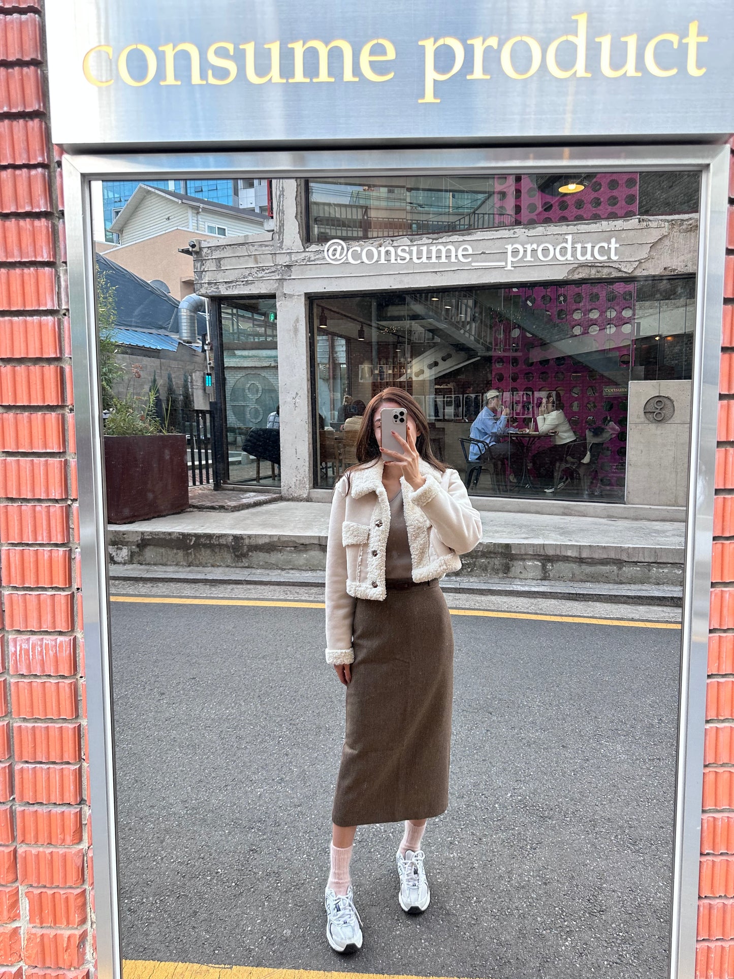 Wool Maxi Skirt with belt
