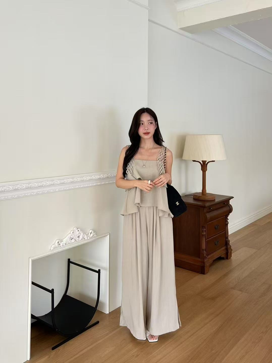 Chiffon Slit Pants
