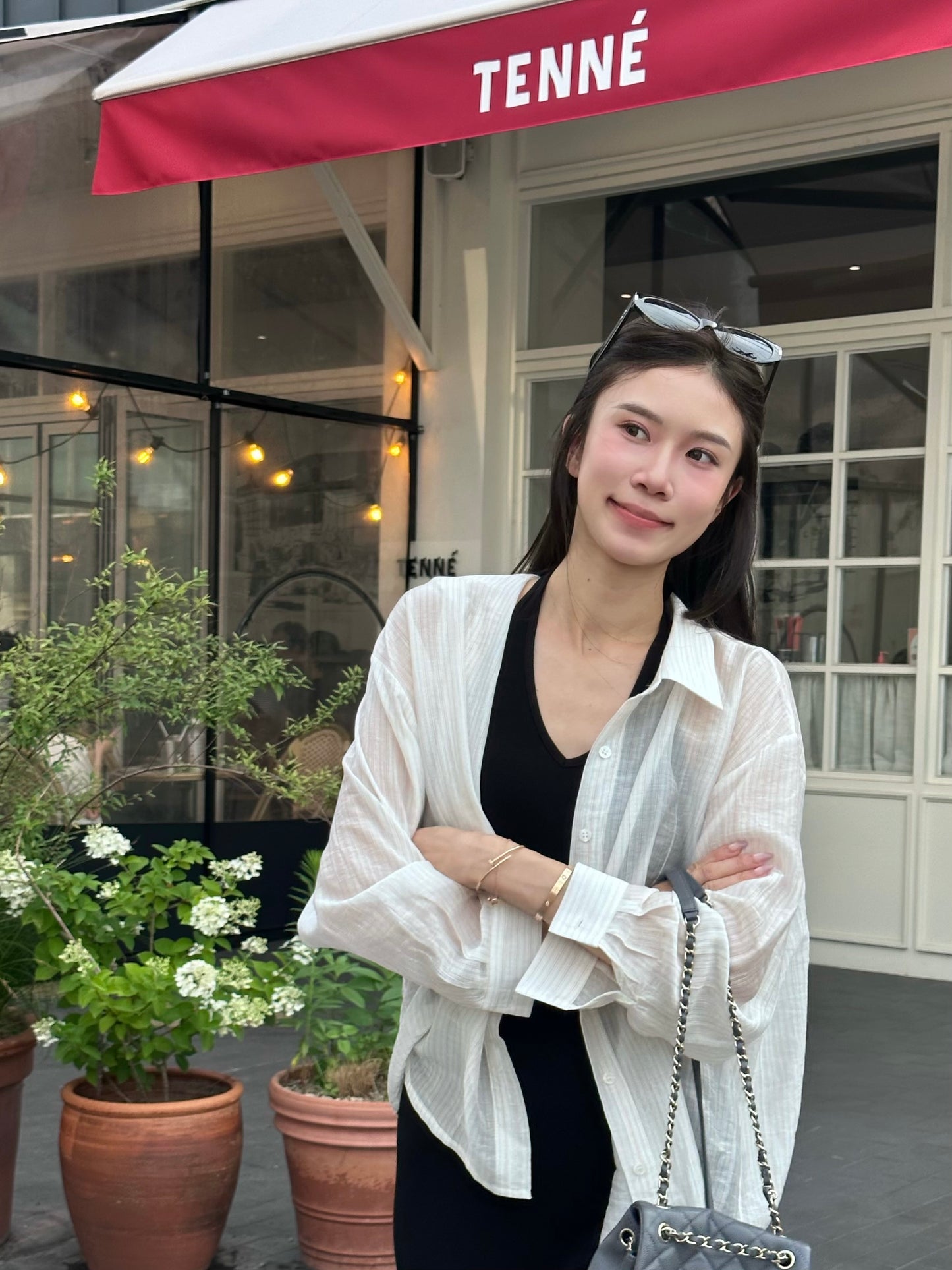 Pink Striped Shirt