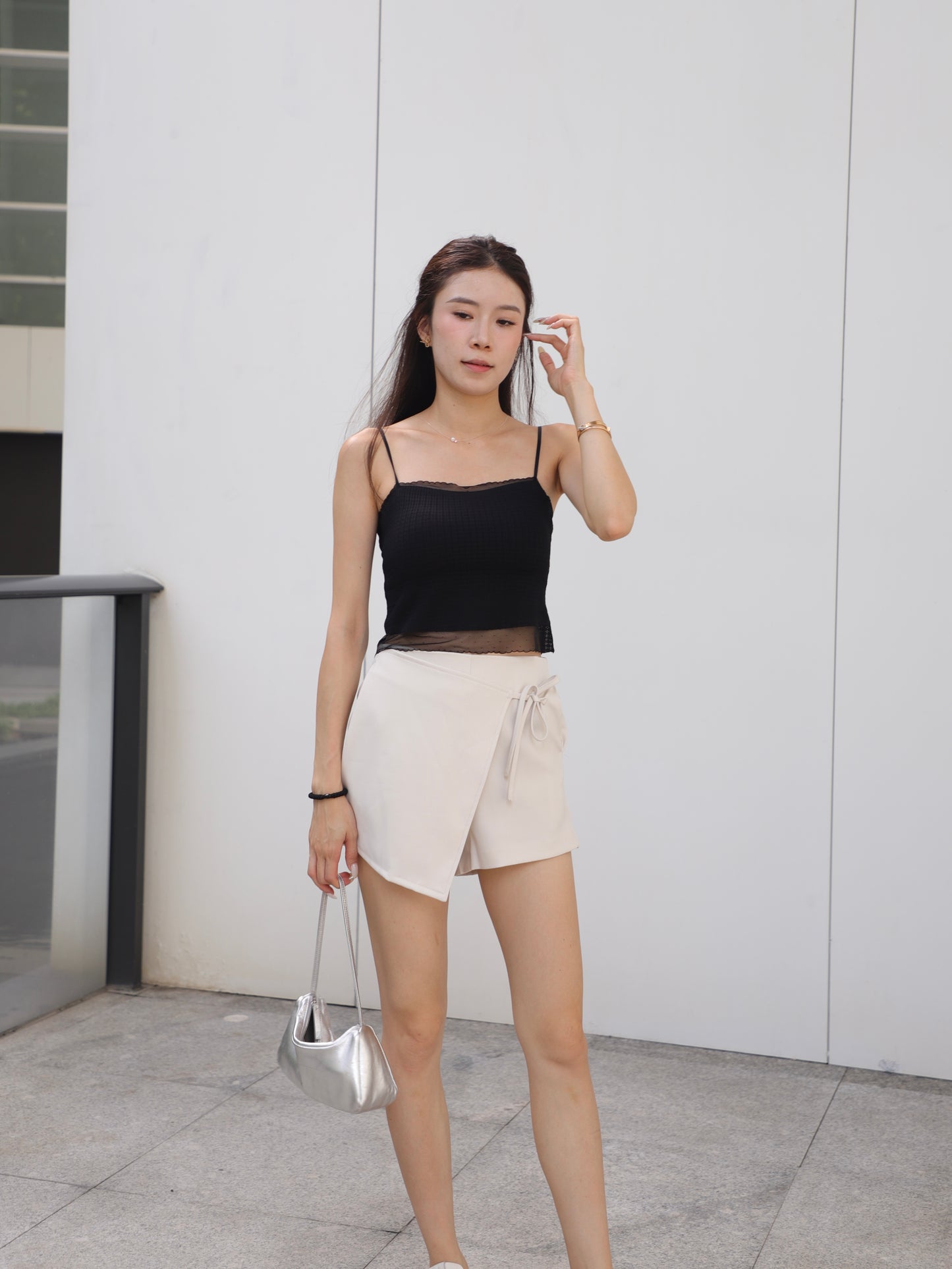 Half See Through Bra Top