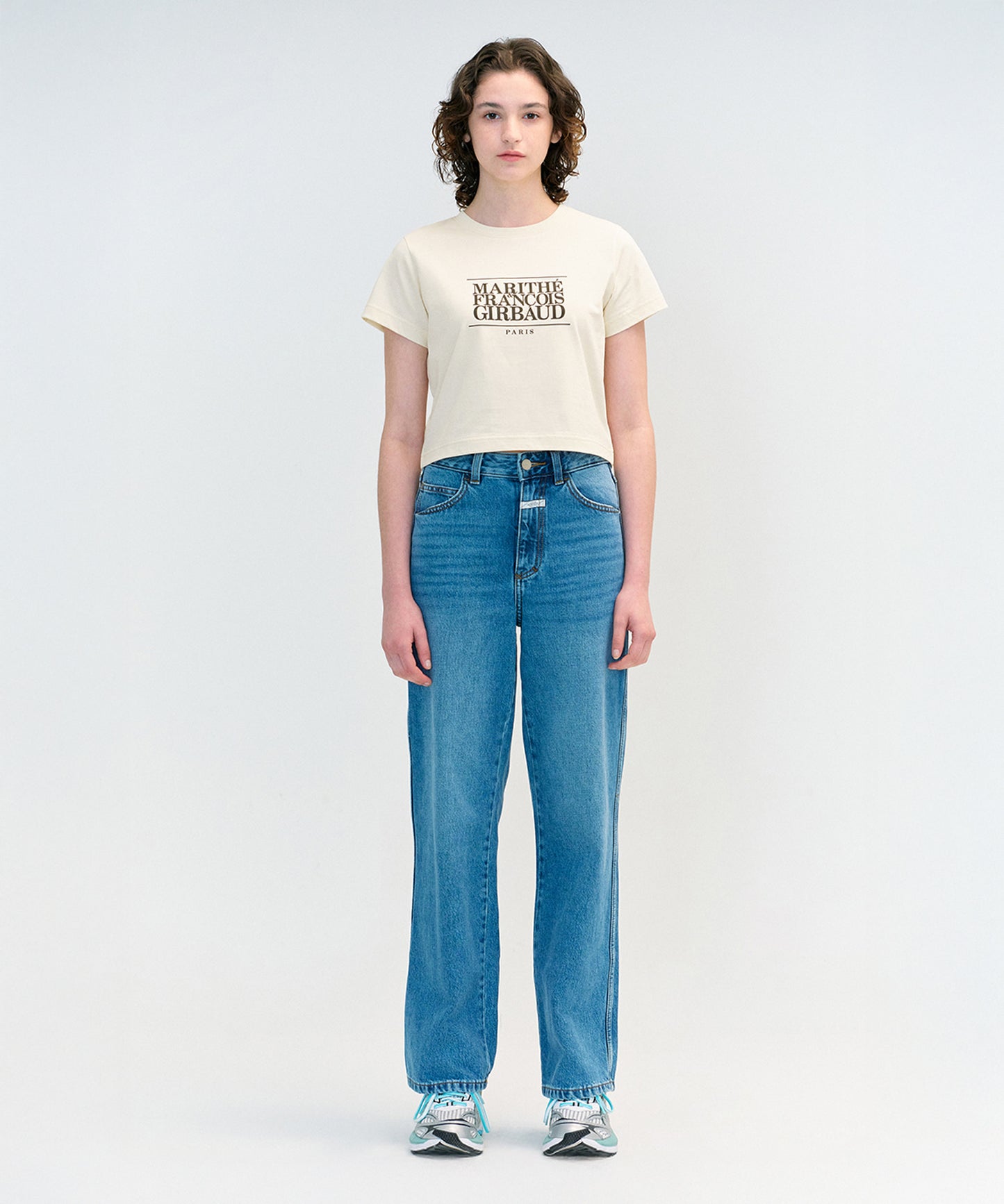 W CLASSIC LOGO CROP TEE