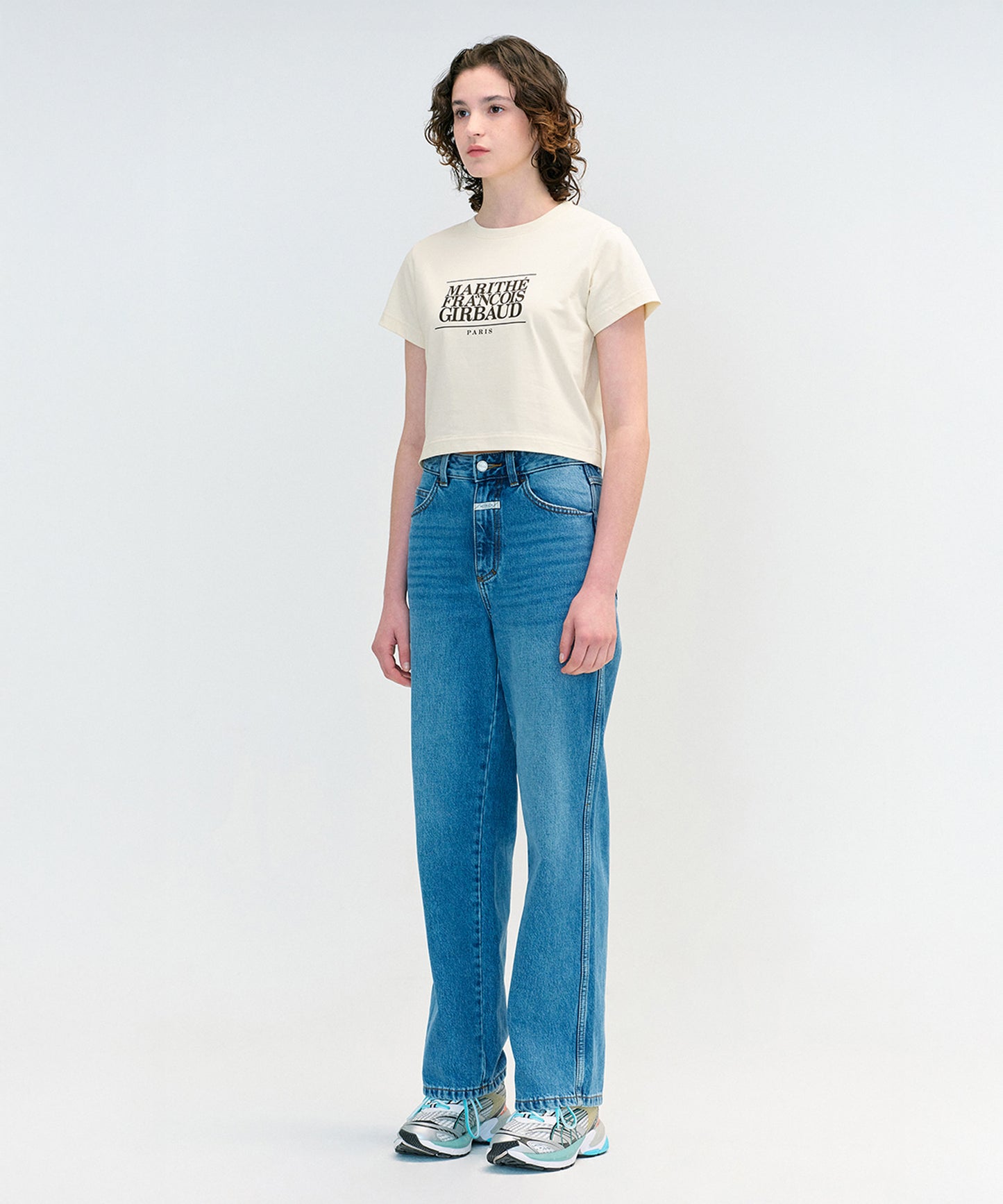 W CLASSIC LOGO CROP TEE