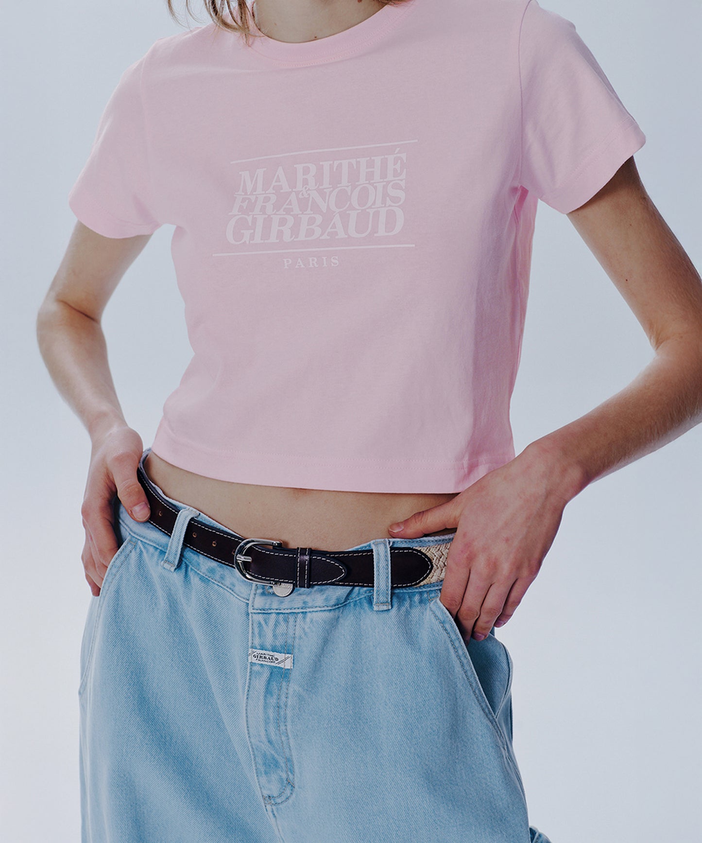 W CLASSIC LOGO CROP TEE