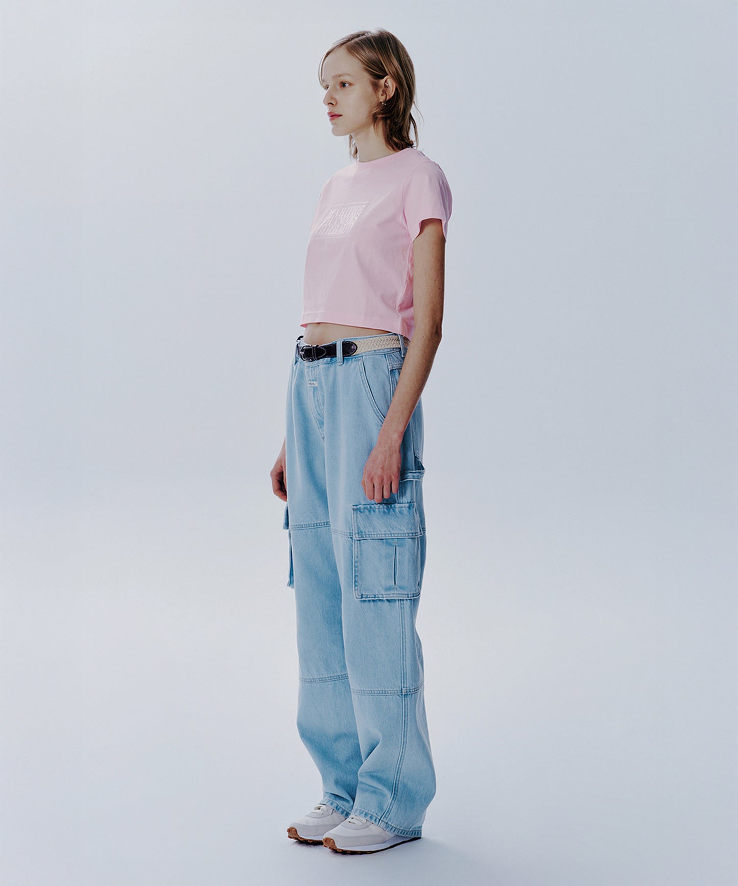 W CLASSIC LOGO CROP TEE