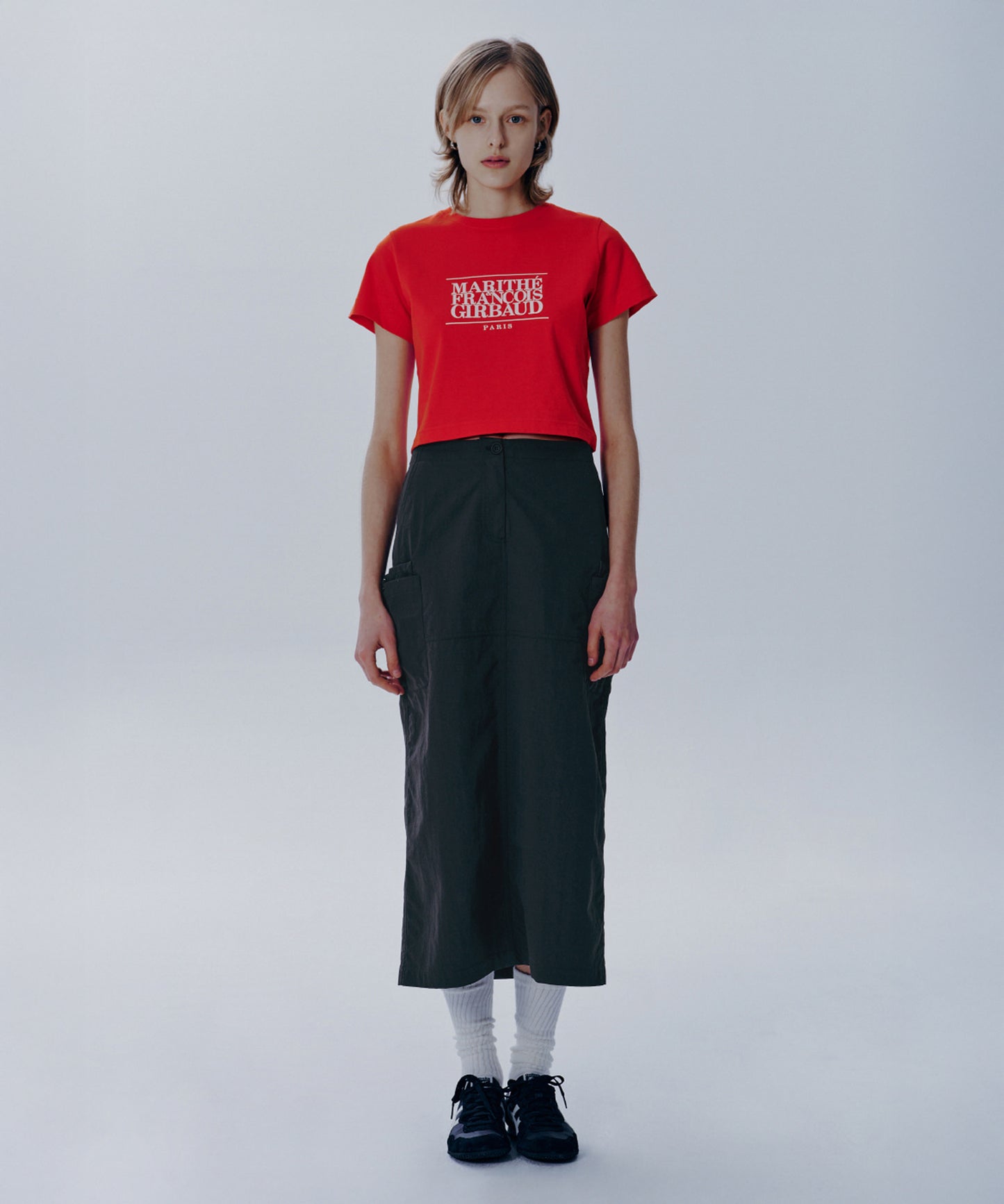 W CLASSIC LOGO CROP TEE