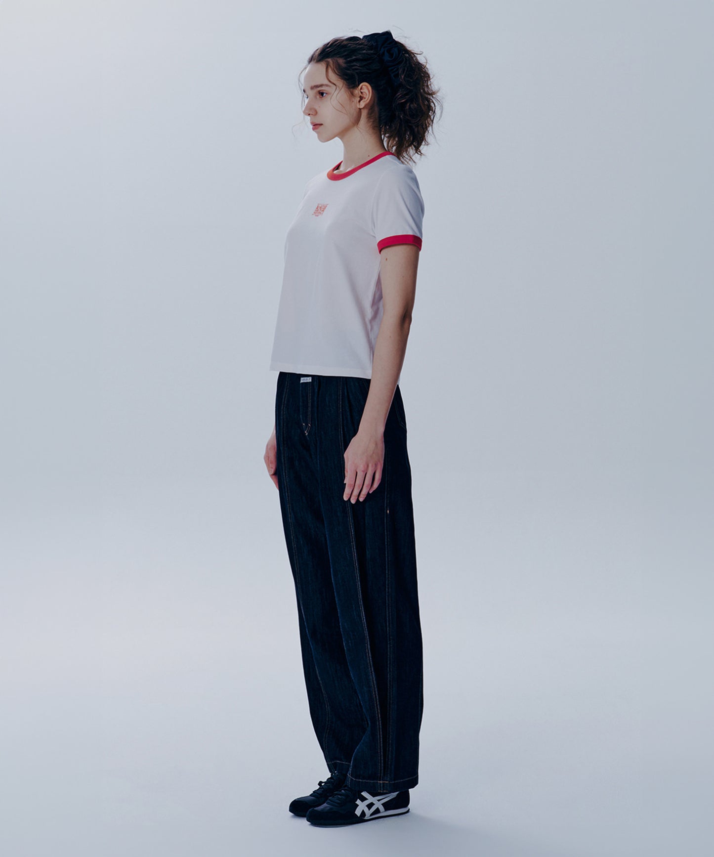 W CLASSIC LOGO RINGER TEE