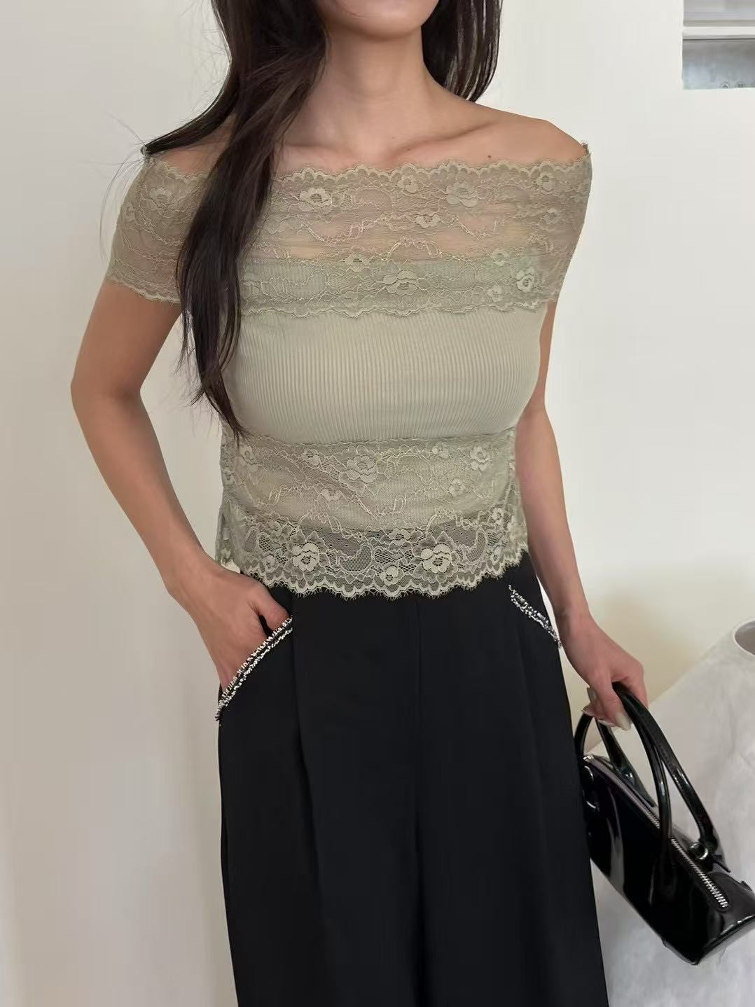 Lace Up & Botton T Top
