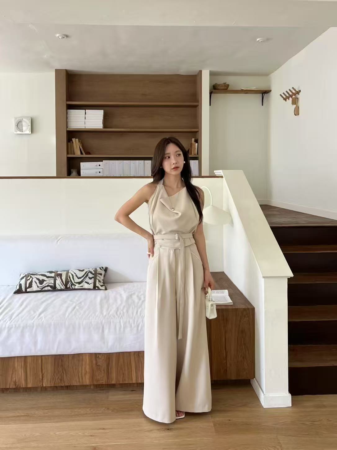 Tweed Chiffon Pants