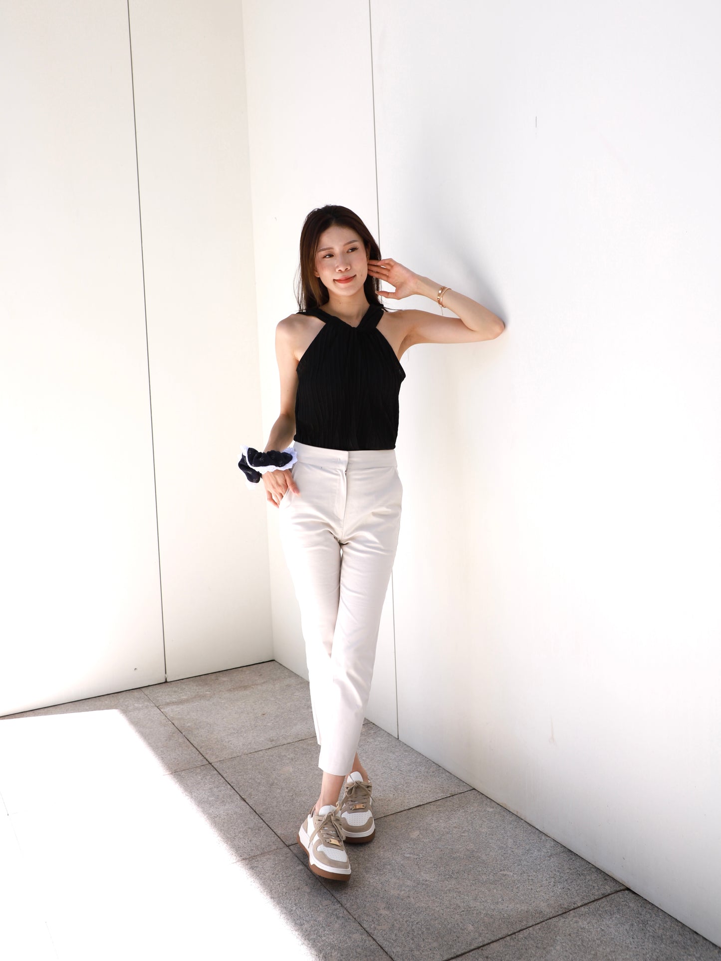 Chiffon Office Slim Pants