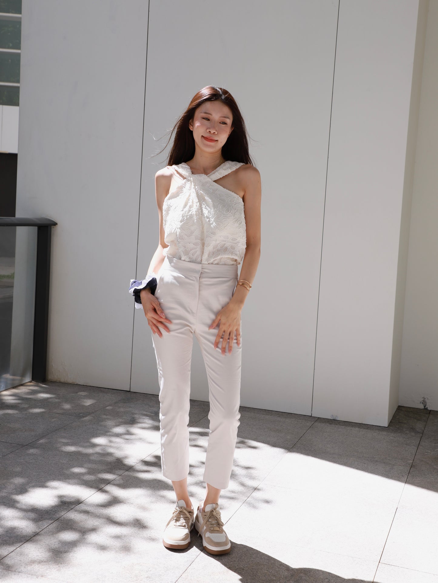 Chiffon Office Slim Pants