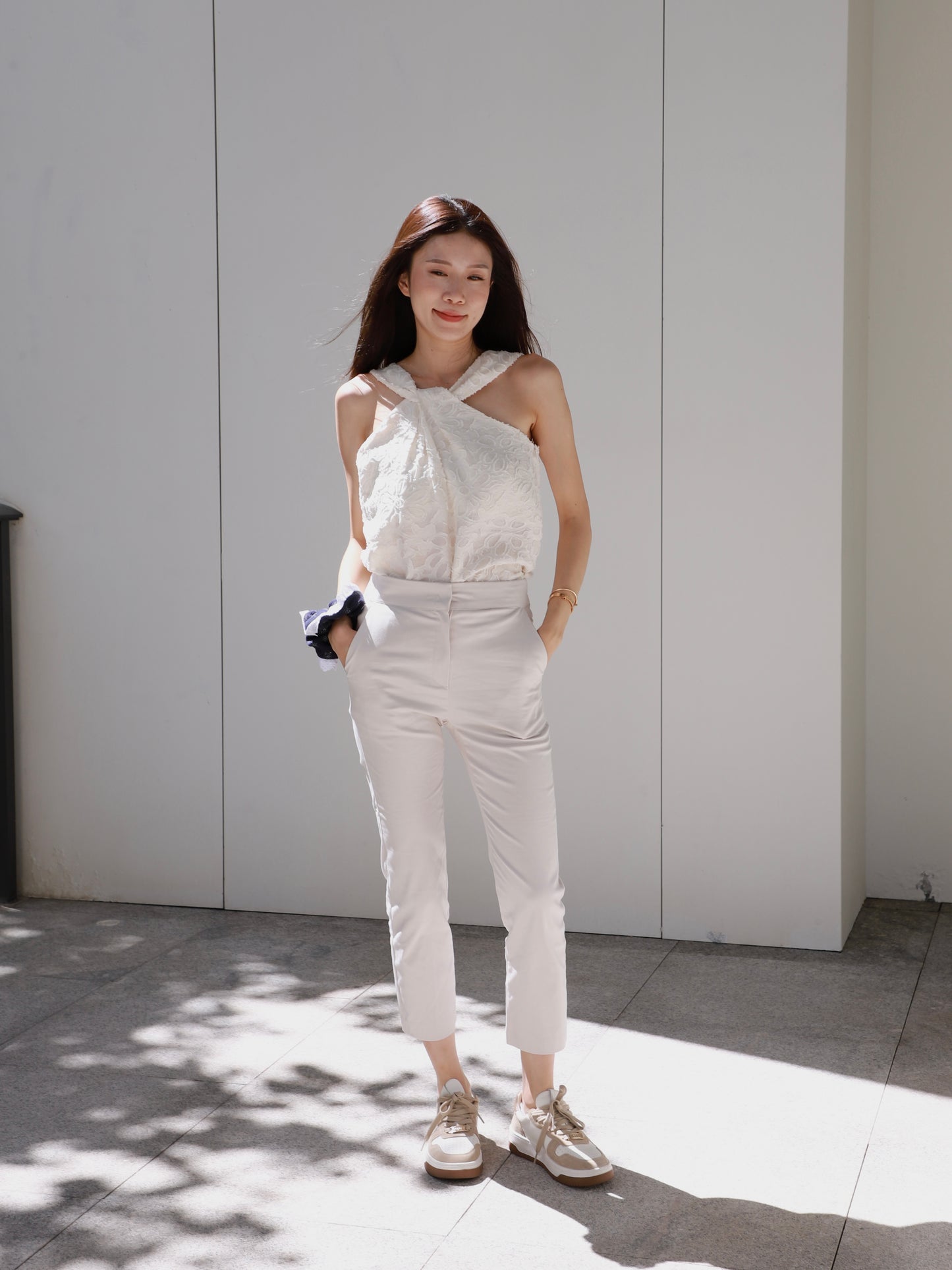 Chiffon Office Slim Pants