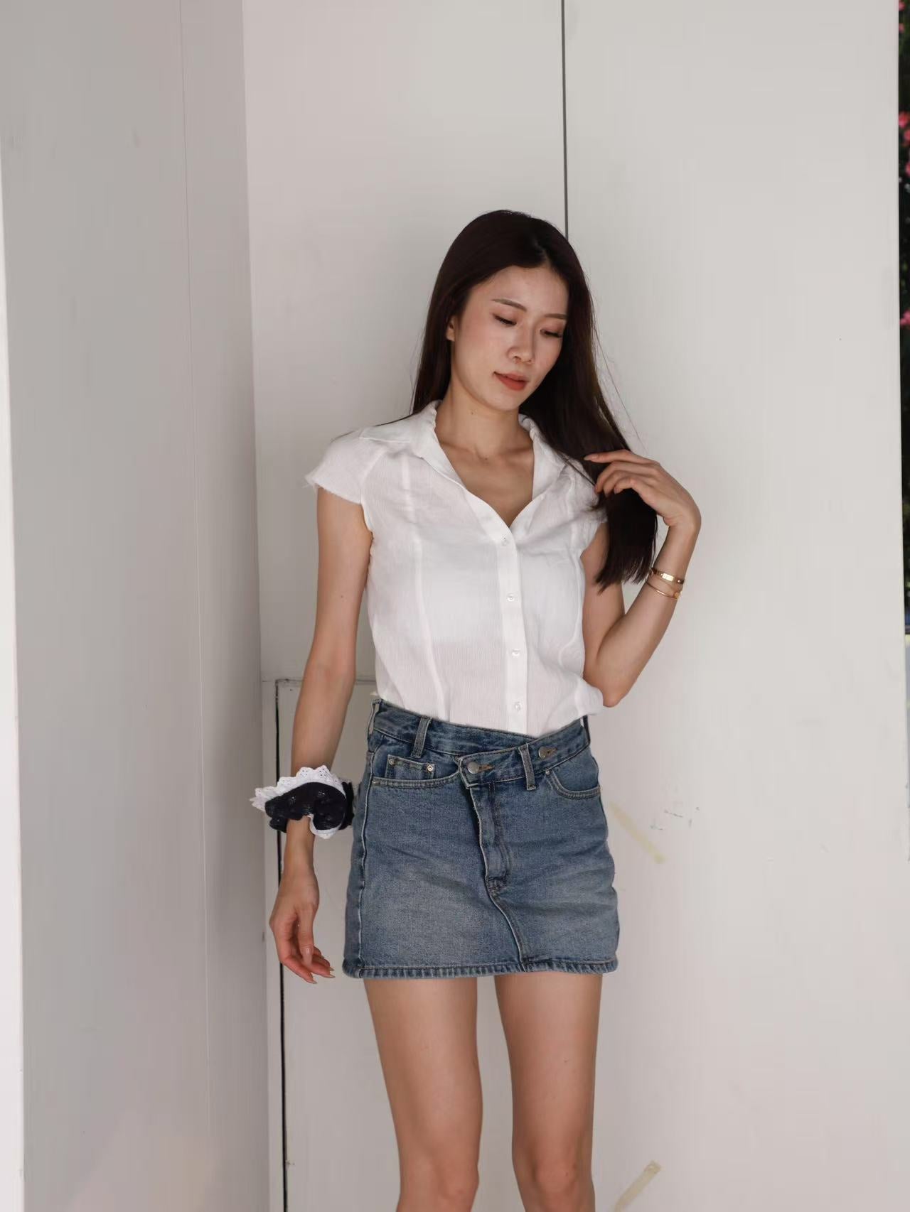 Shirt Linen Tank Top