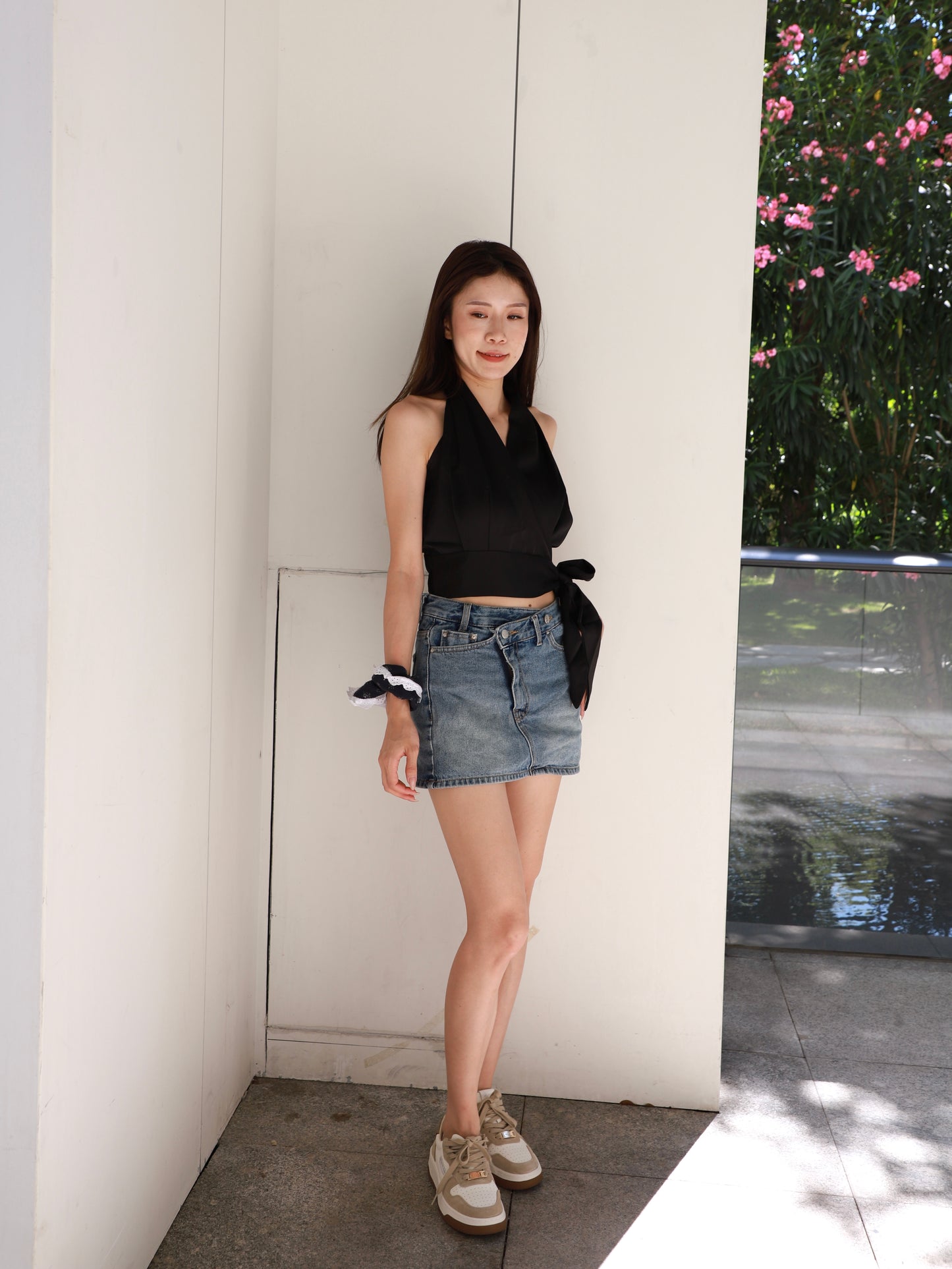 Low Waist Denim Skirt