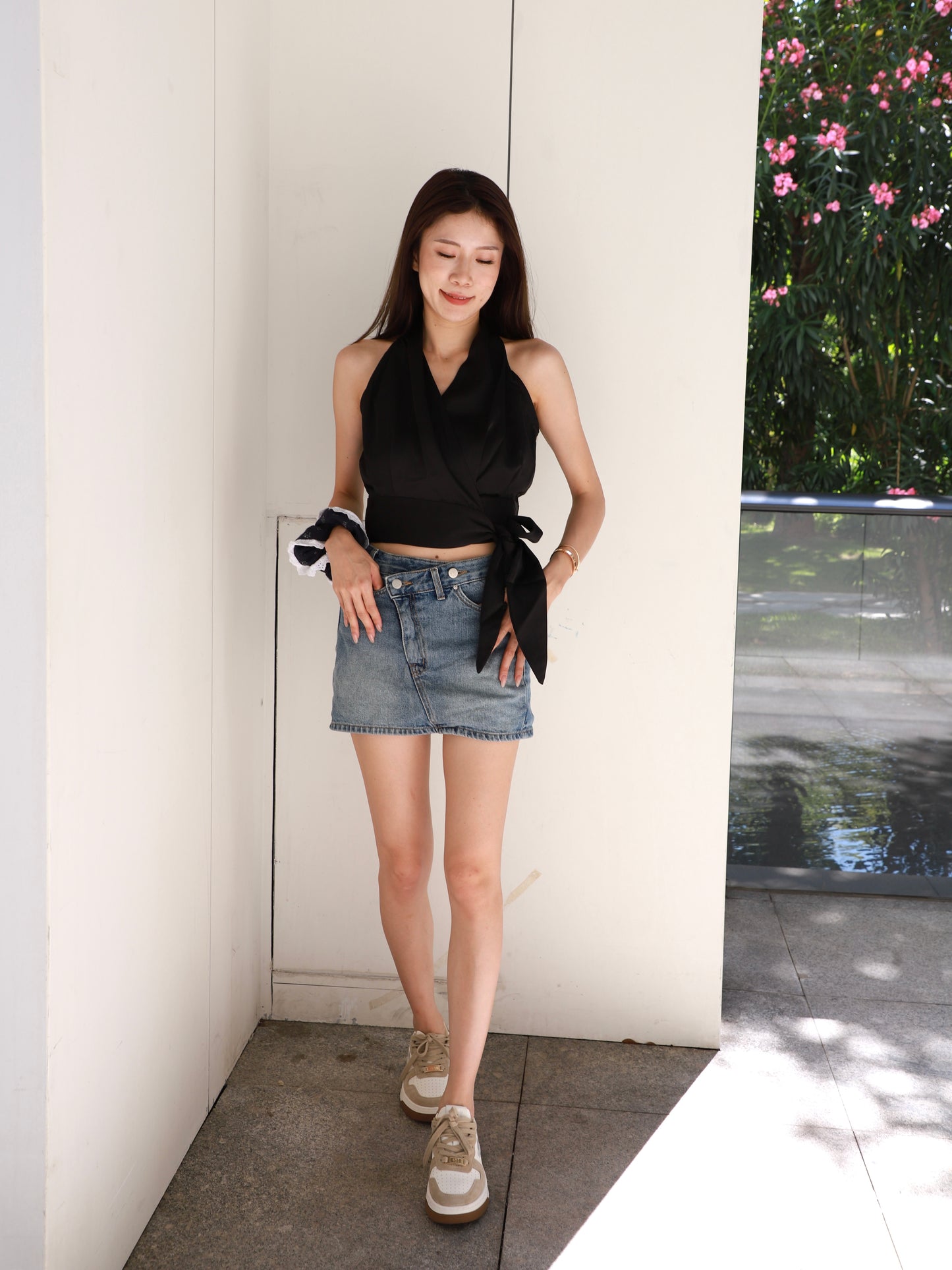 Low Waist Denim Skirt