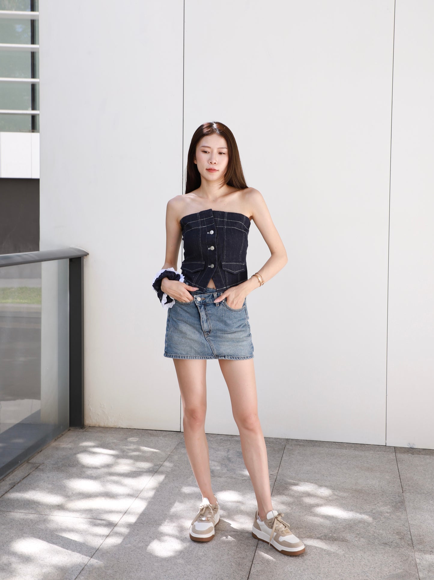 Denim Tube Top