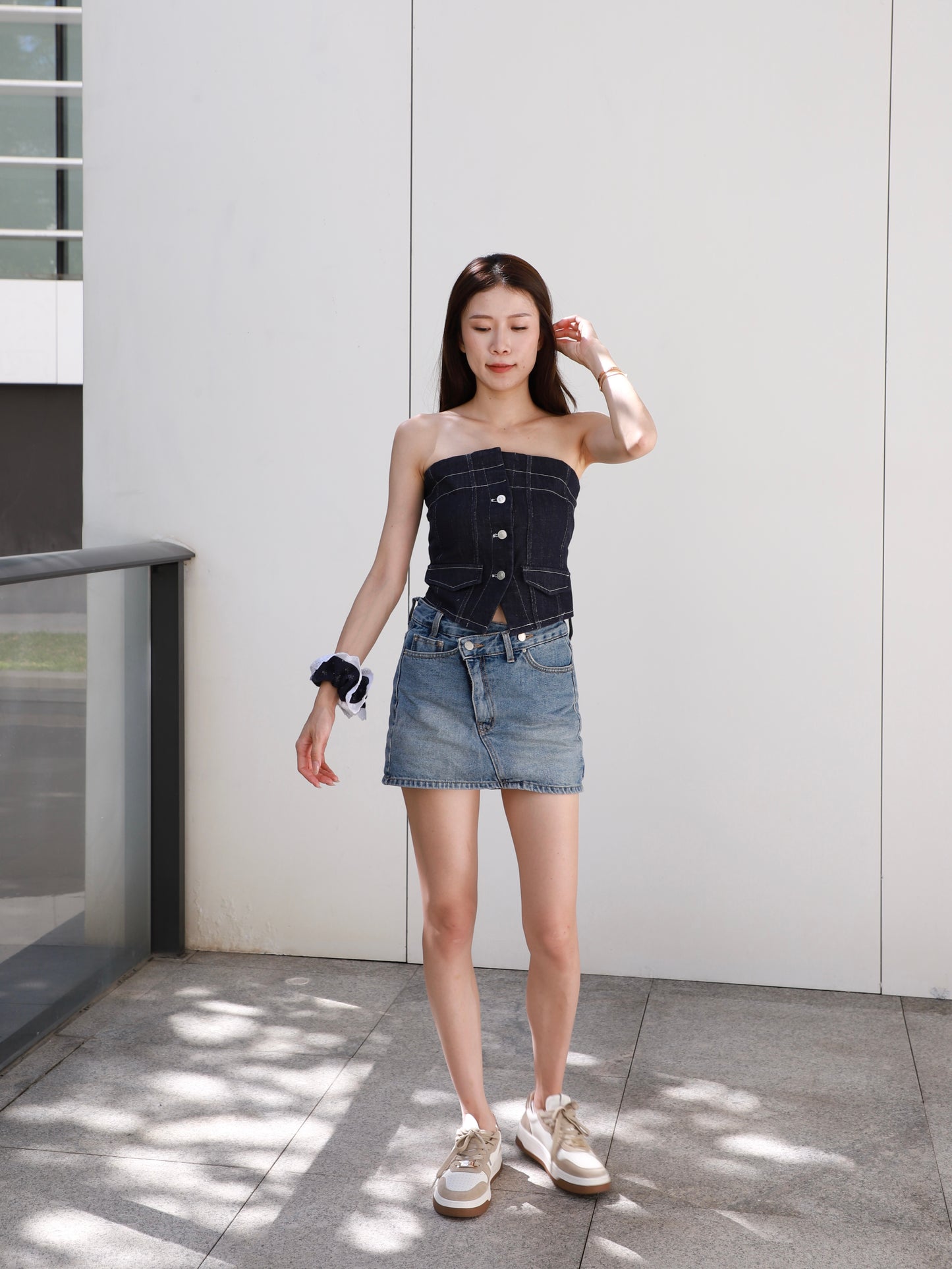 Denim Tube Top