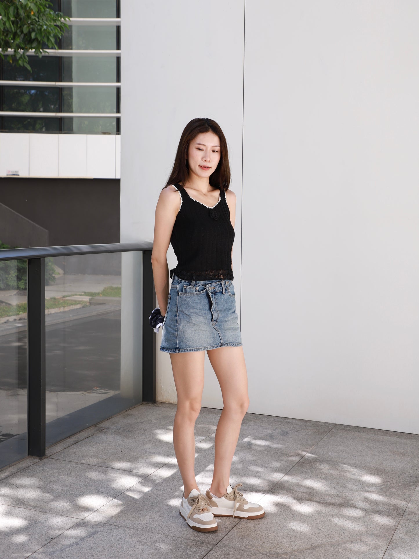 Flower Knitted Tank Top