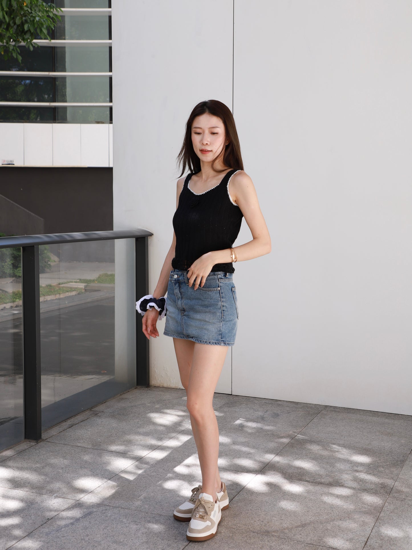 Flower Knitted Tank Top