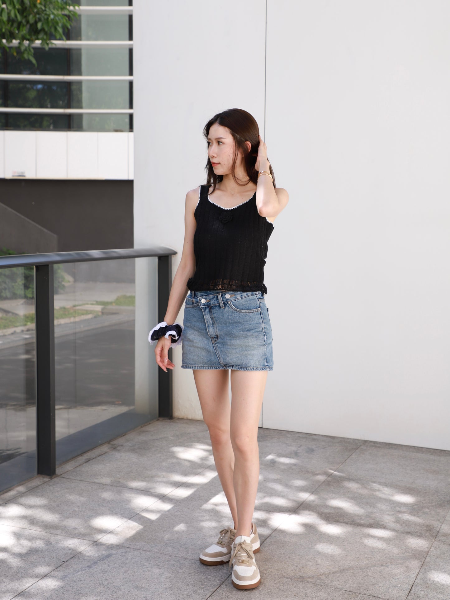 Flower Knitted Tank Top