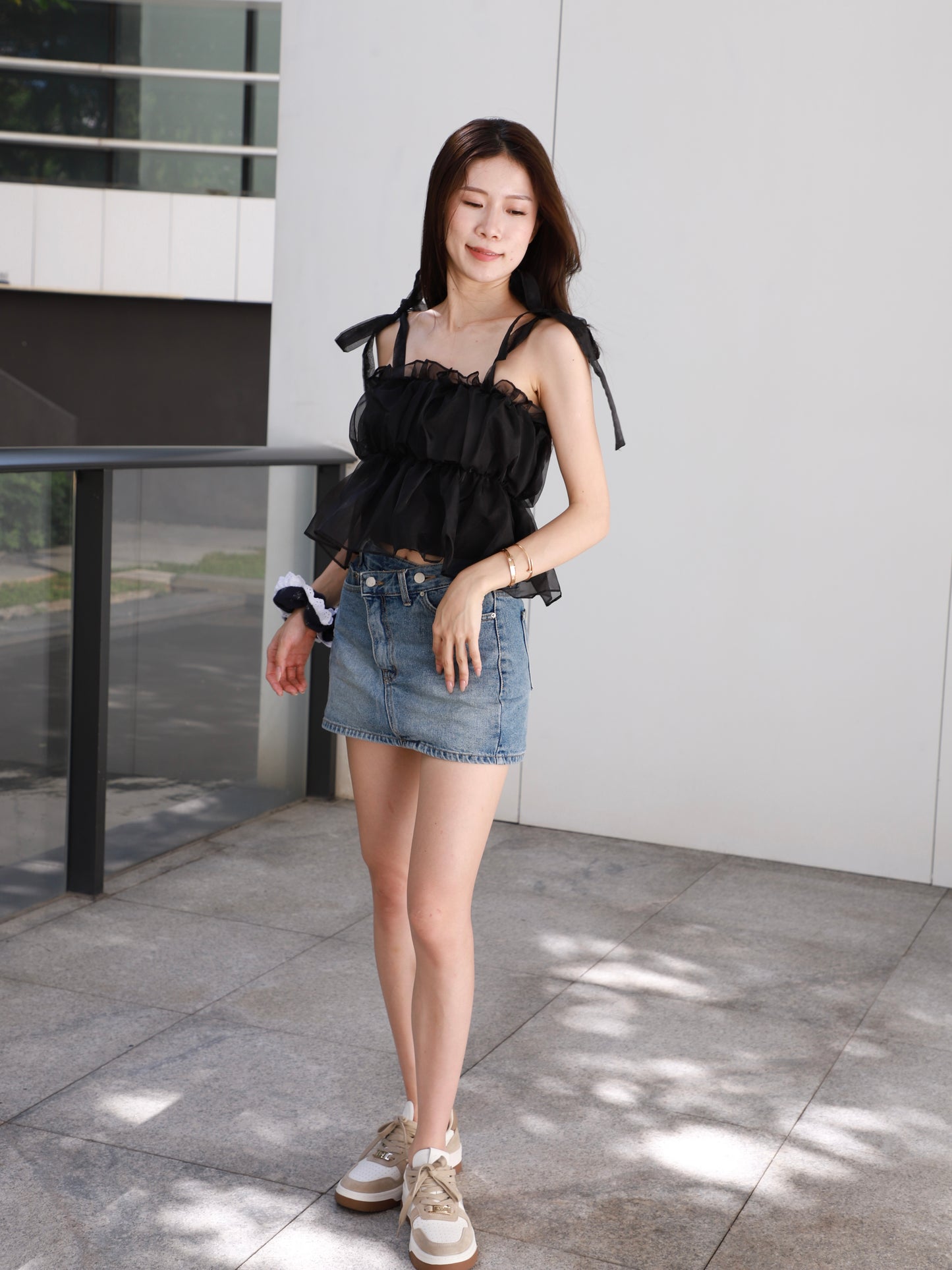 See Through Puffy Tank Top
