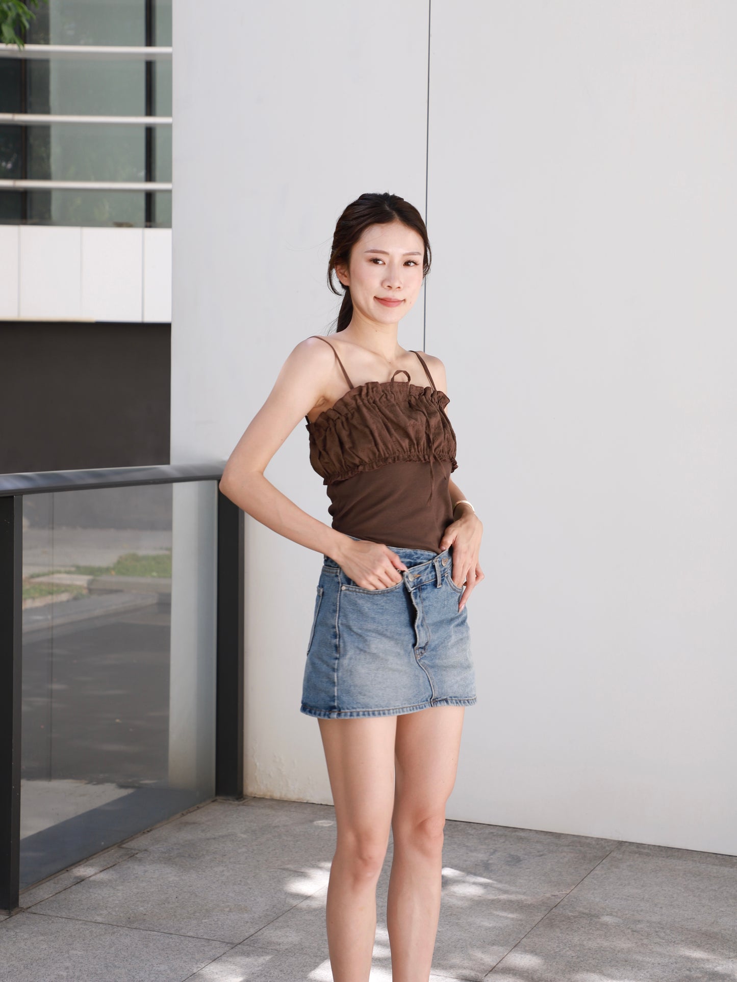 Half Lace Tank Top