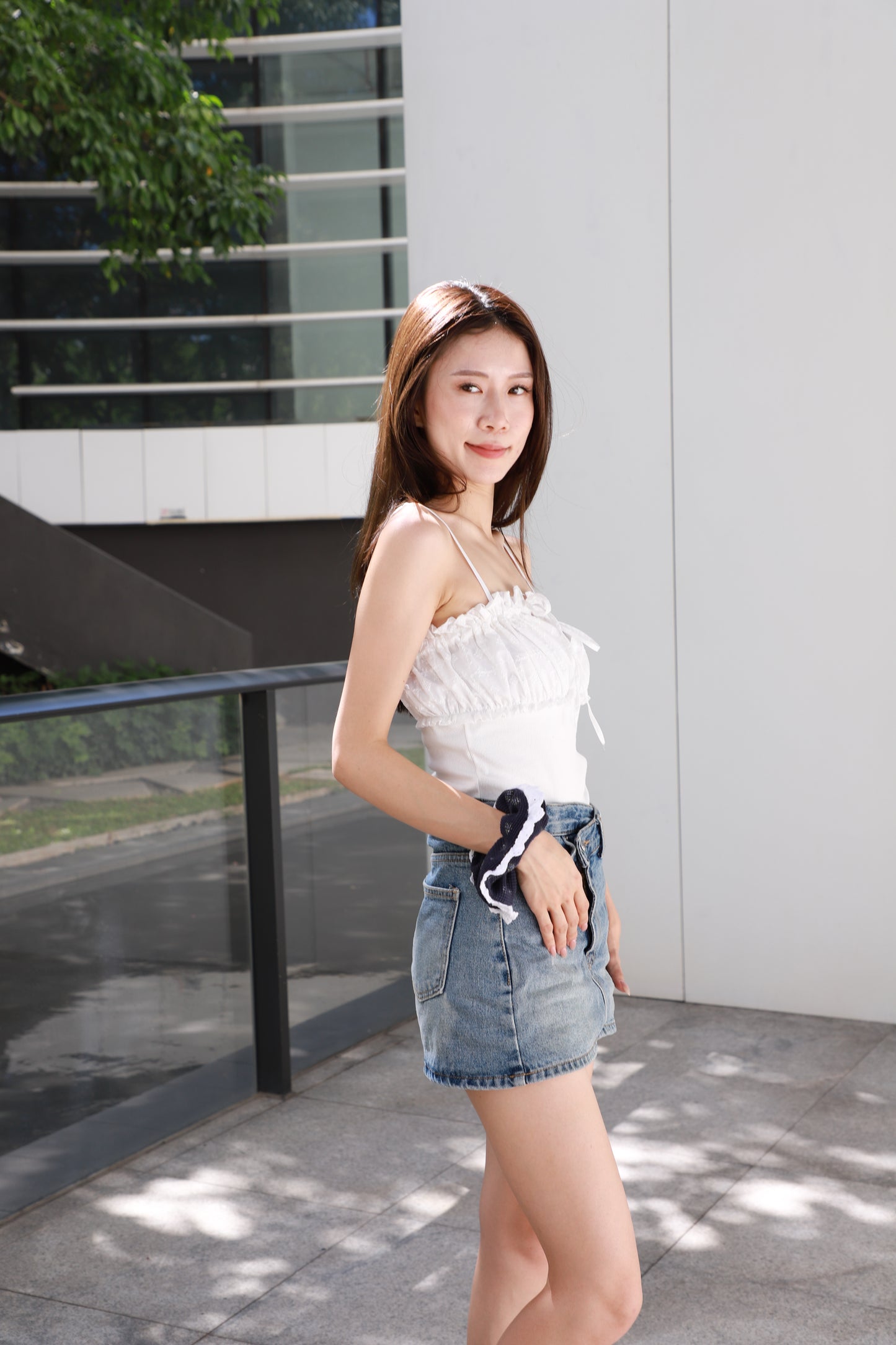 Half Lace Tank Top