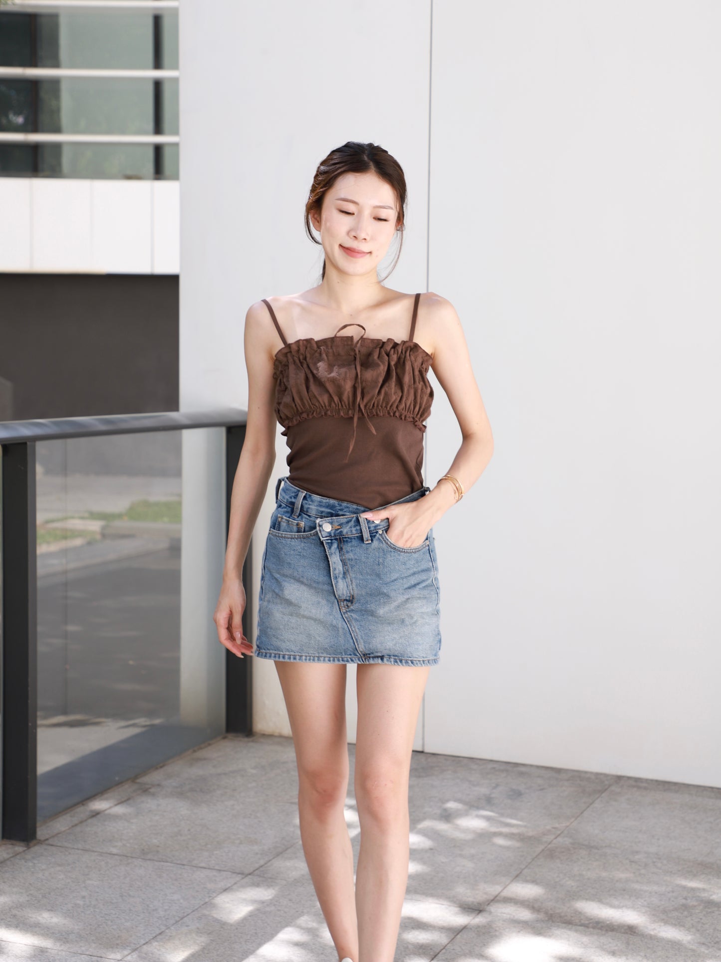 Half Lace Tank Top
