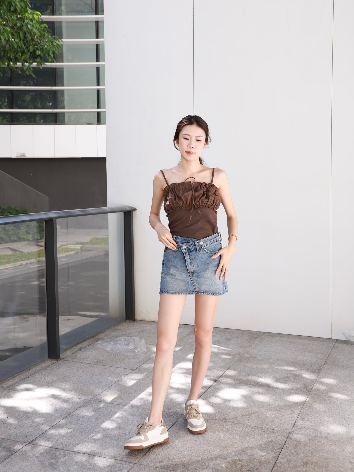 Half Lace Tank Top