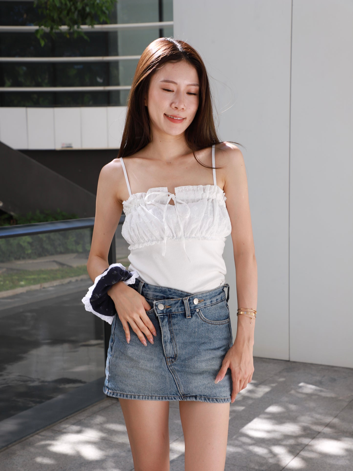 Half Lace Tank Top