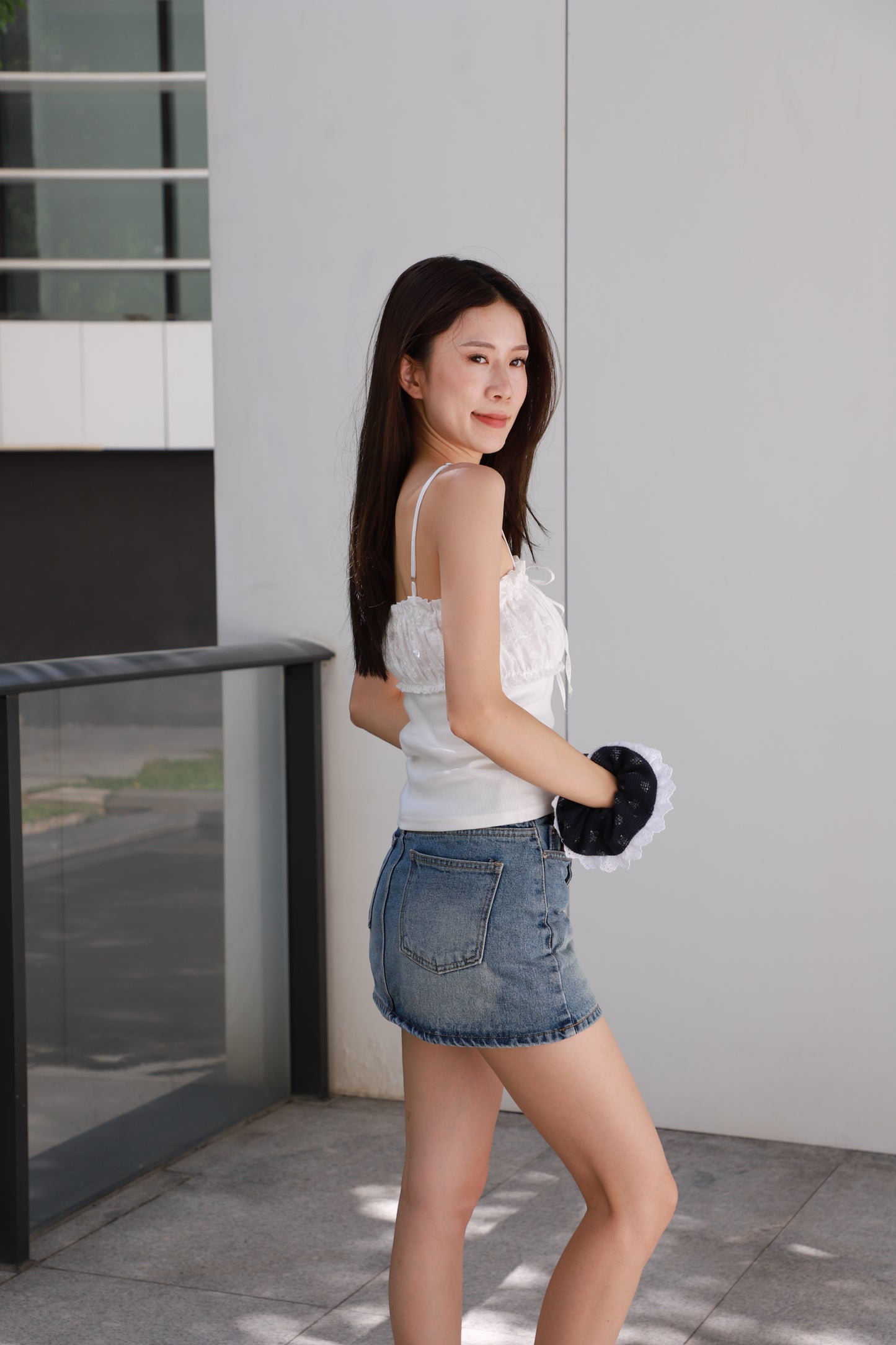Half Lace Tank Top