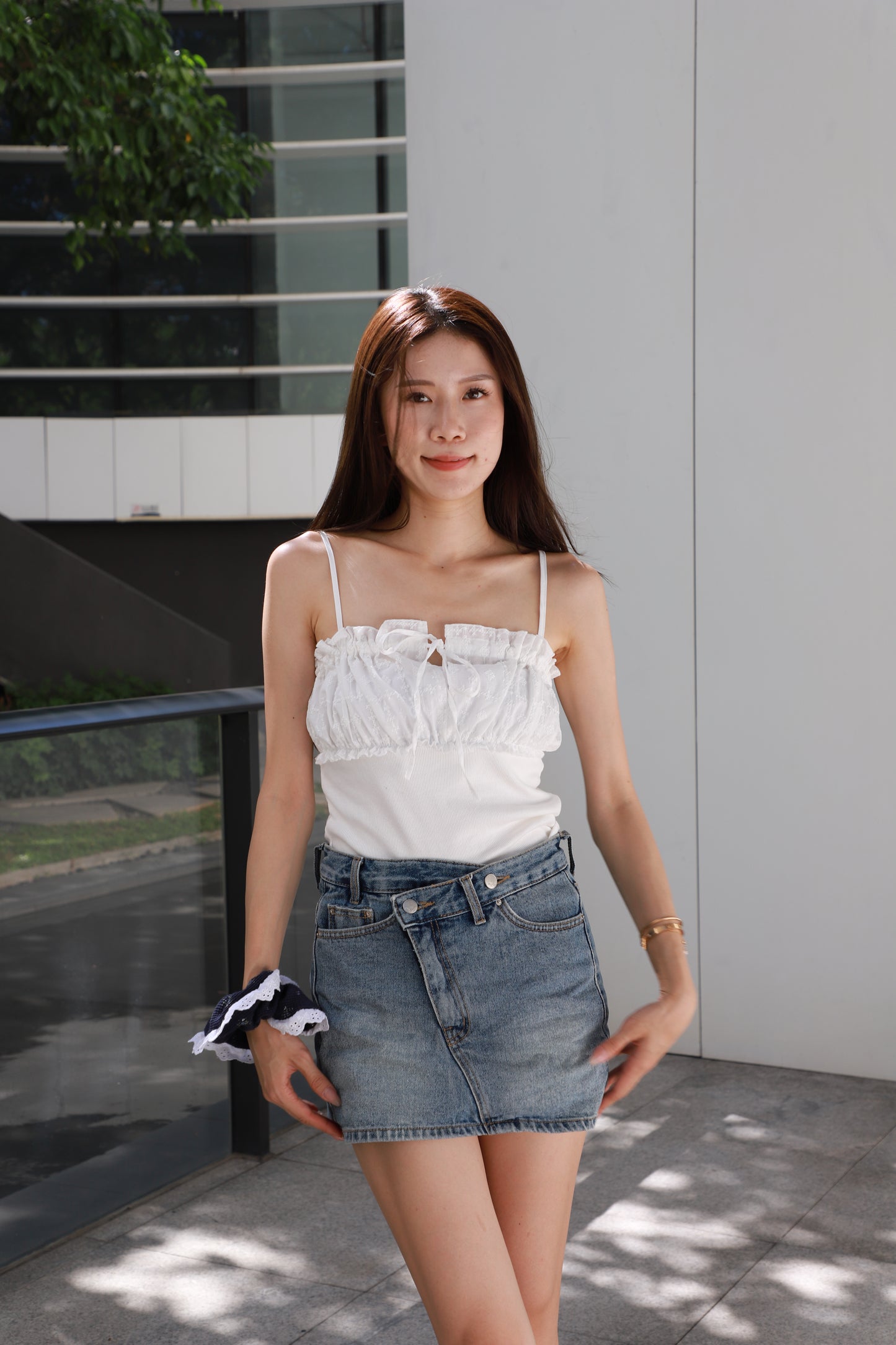 Half Lace Tank Top