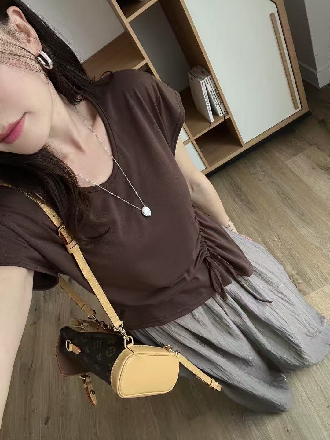 Tied Cotton T Top