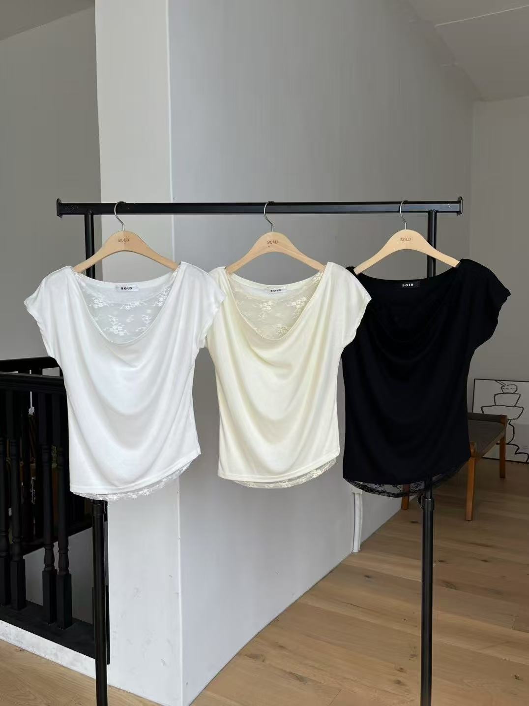 Lace Chest T Top
