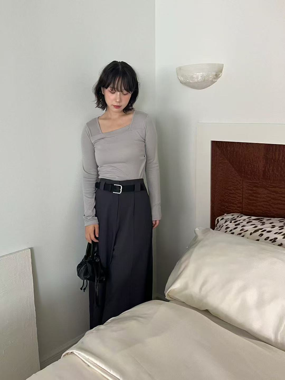 Cotton Triangle Long Sleeves Top