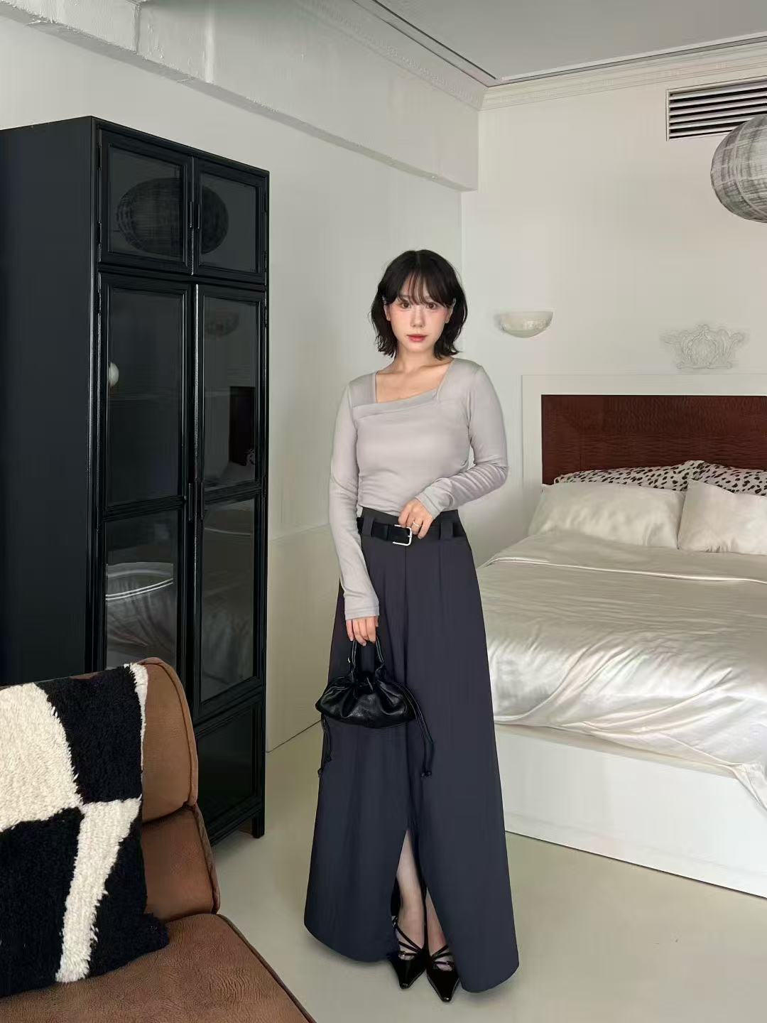 Belt in Chiffon Pants