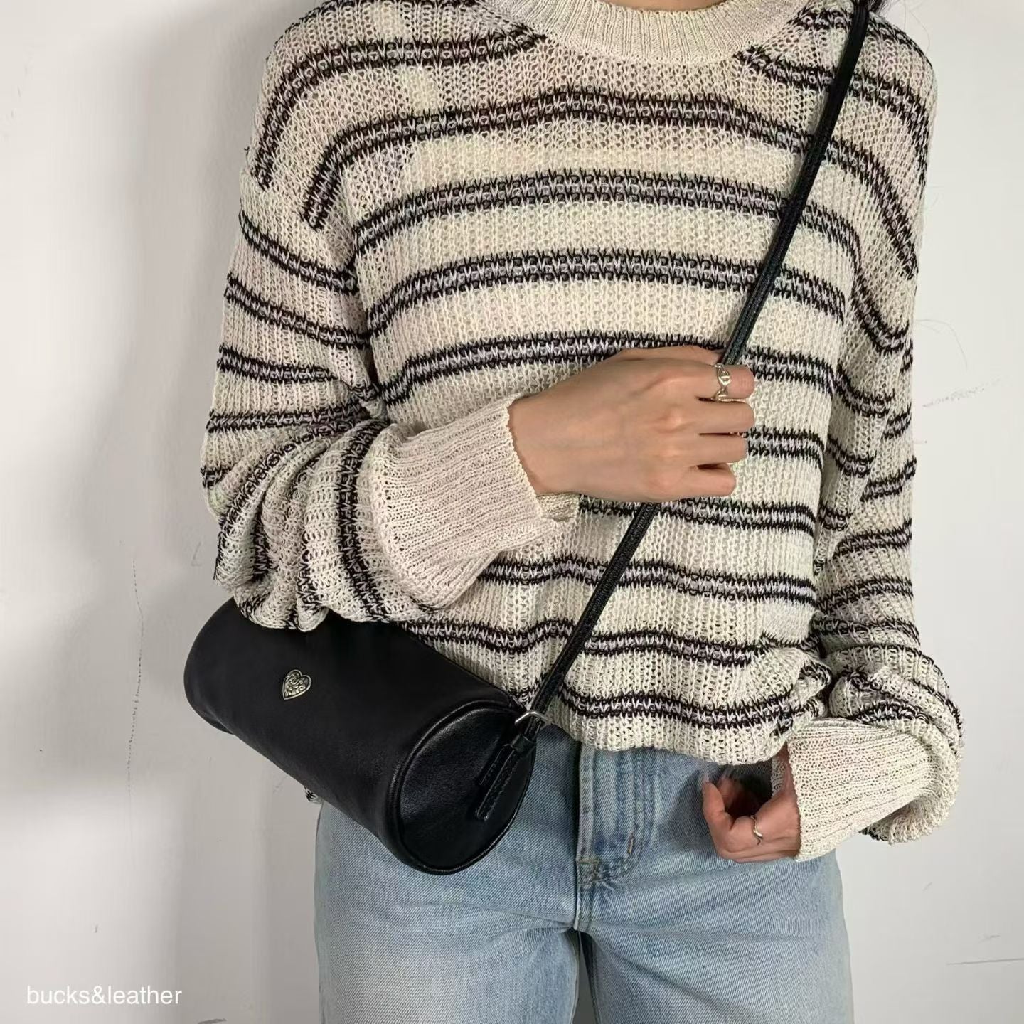 Small Bucket Bag with Logo