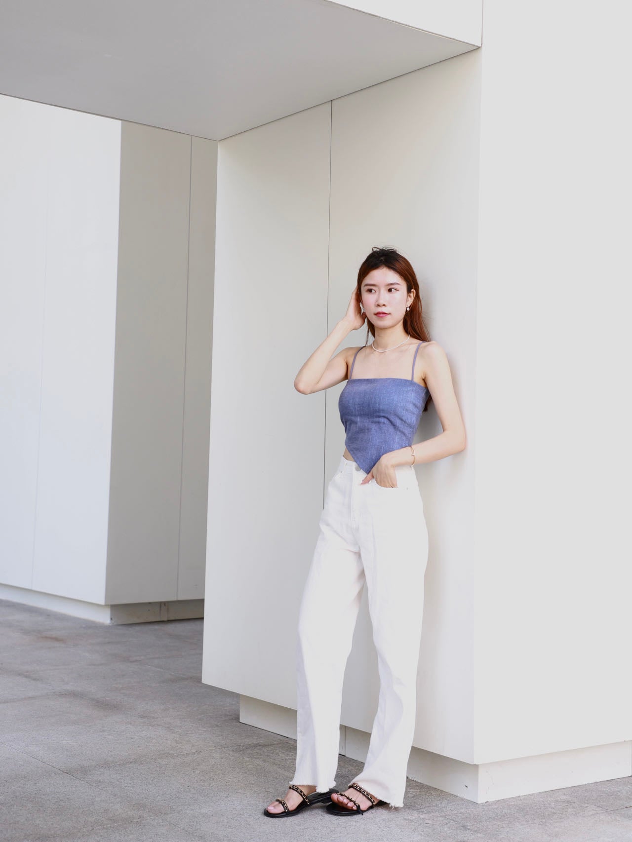 V cut Bra Top