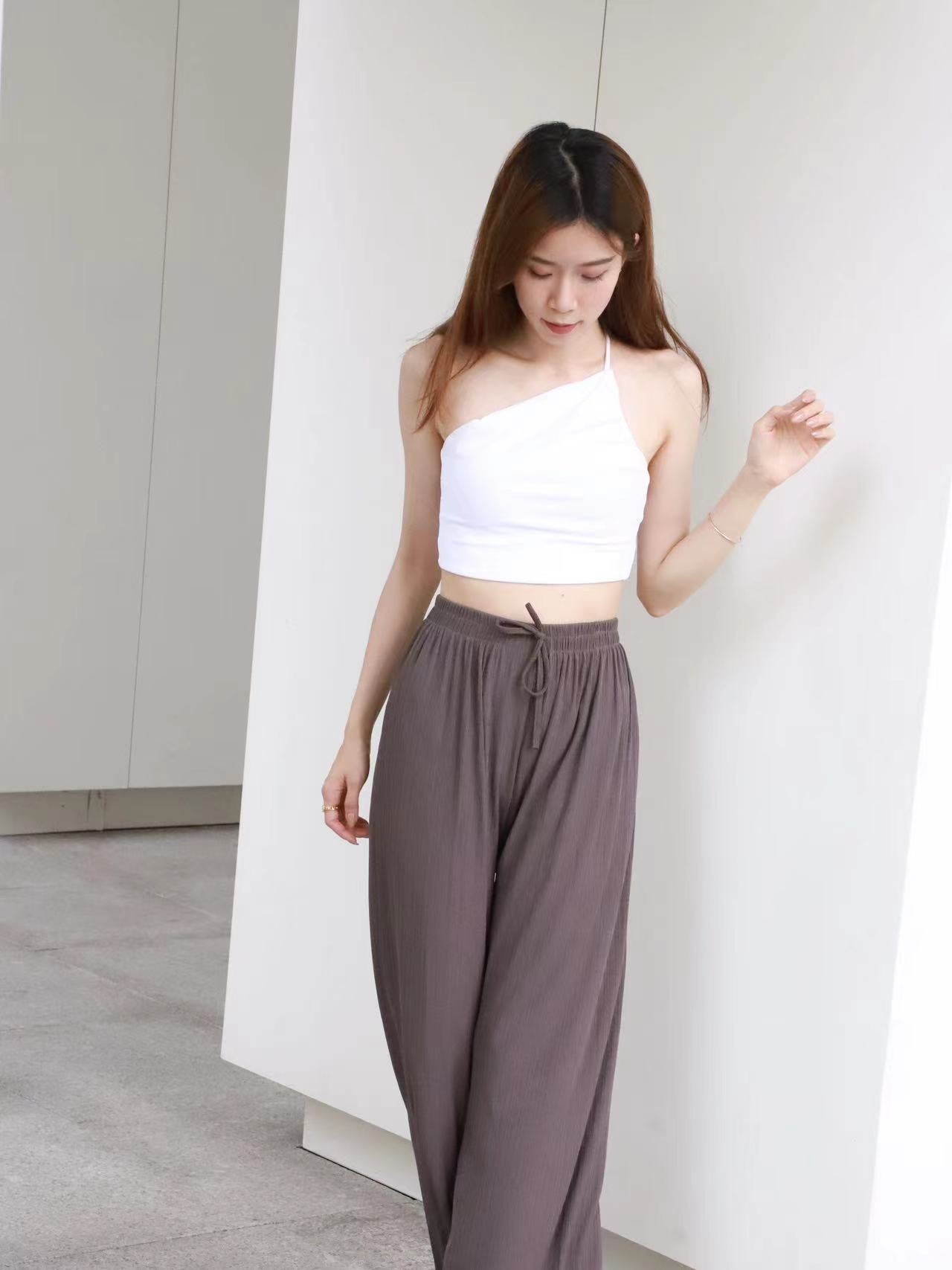 One Strap Cropped Sports Bra