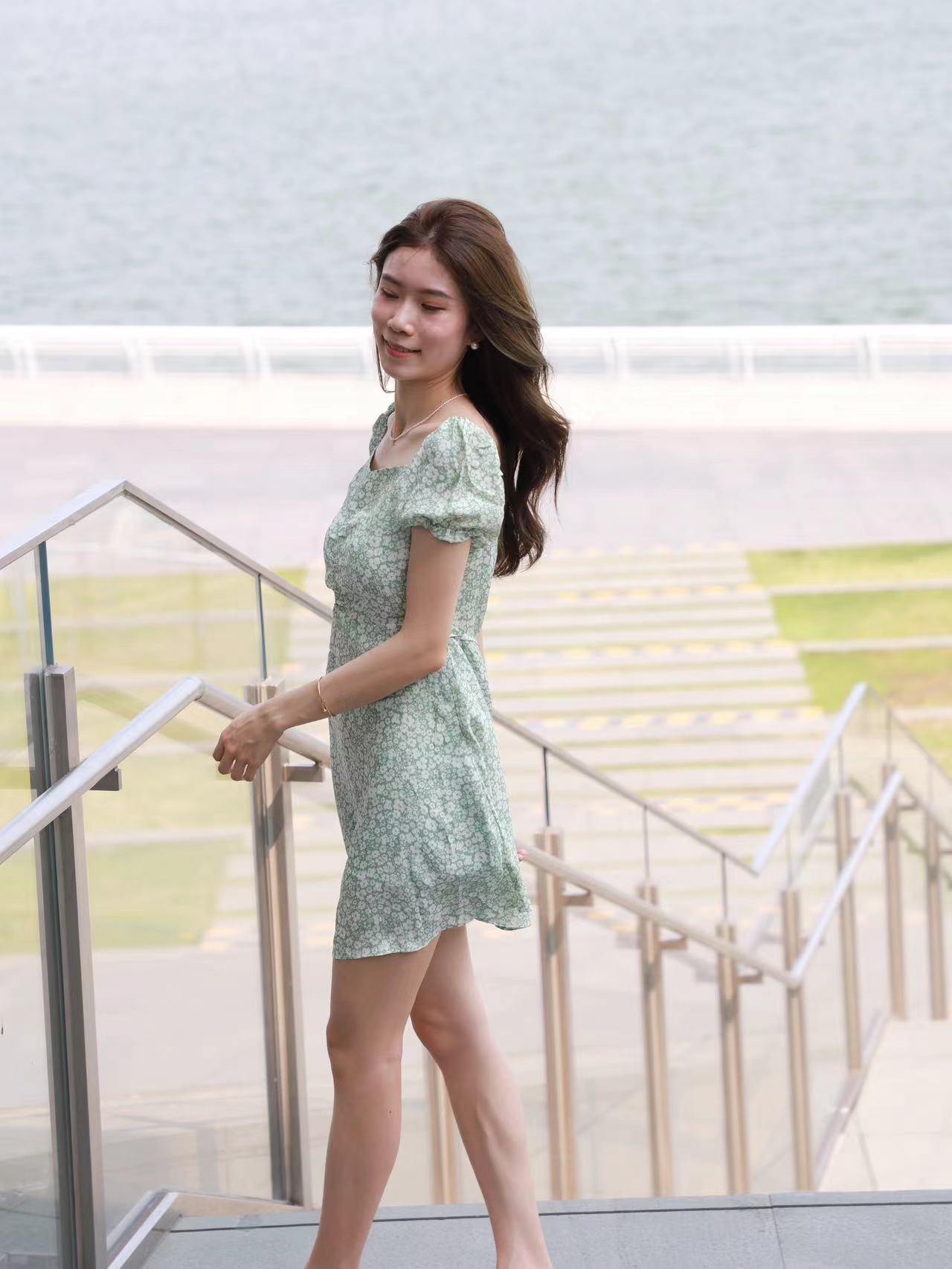 Eden Floral Tie Waist Mini Dress