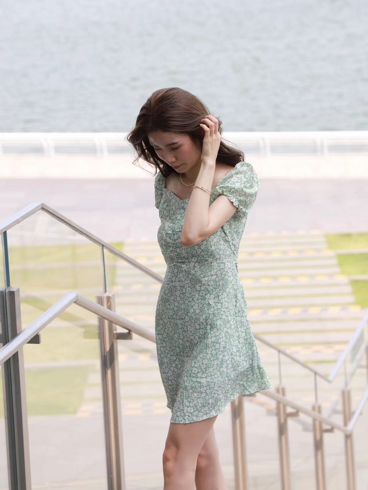Eden Floral Tie Waist Mini Dress