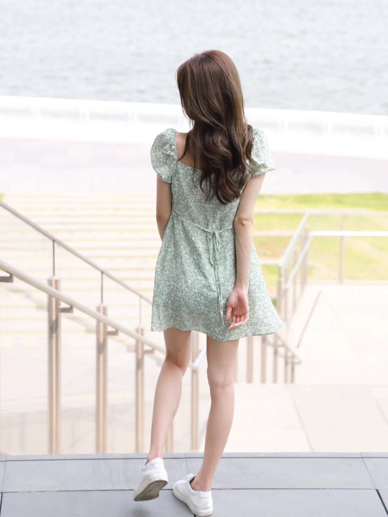 Eden Floral Tie Waist Mini Dress