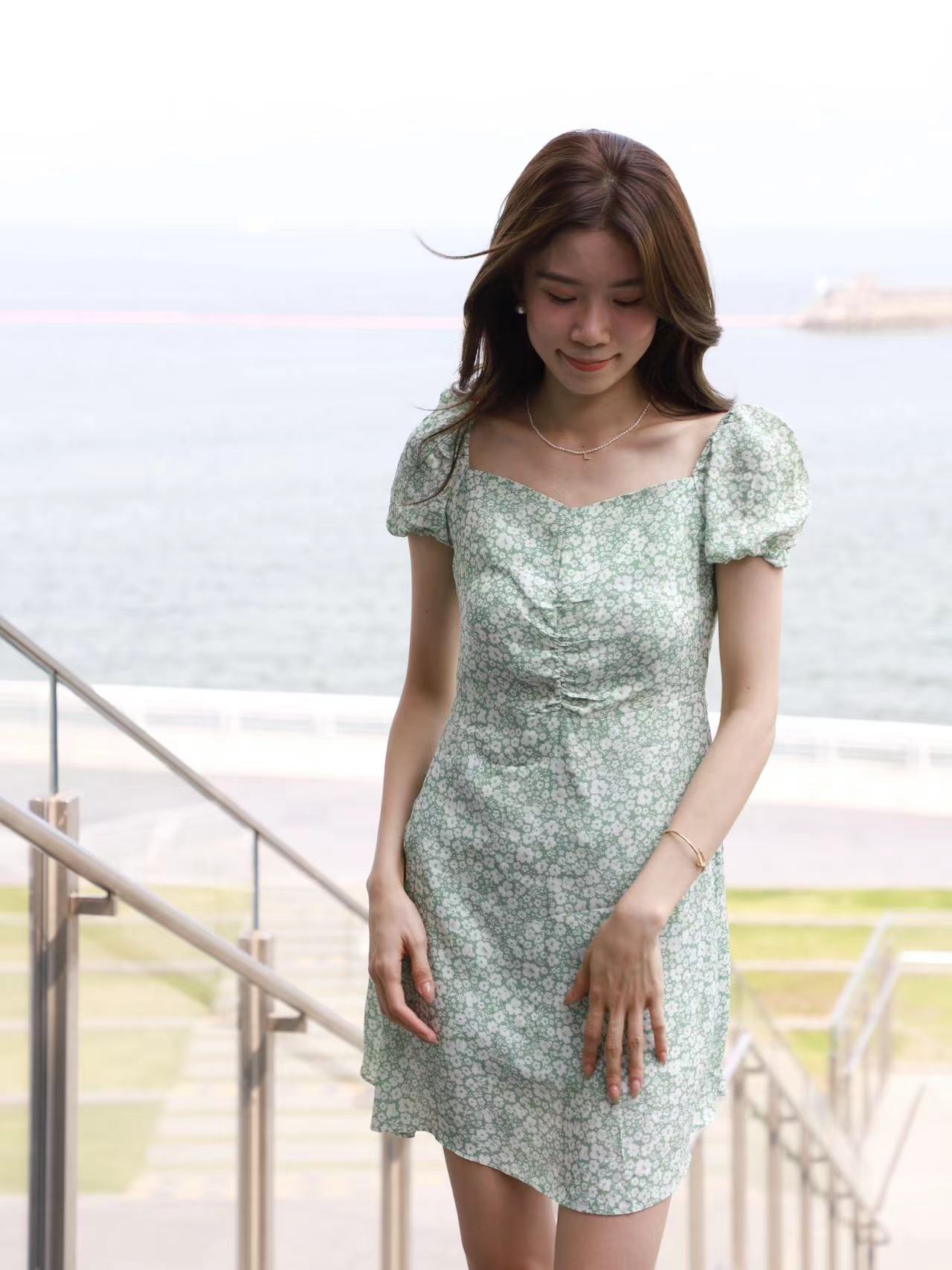 Eden Floral Tie Waist Mini Dress