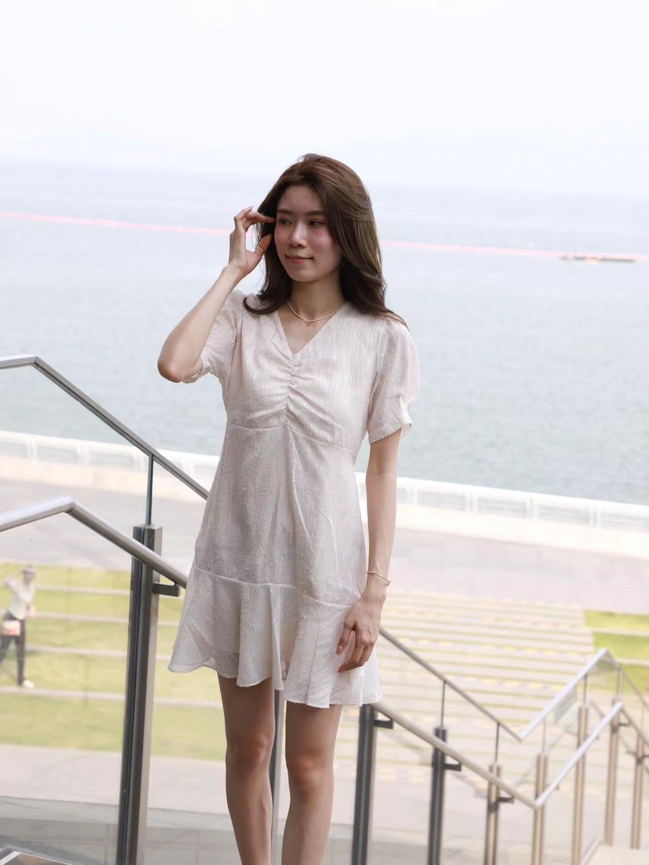 Shooting Star Tie Waist Mini Dress