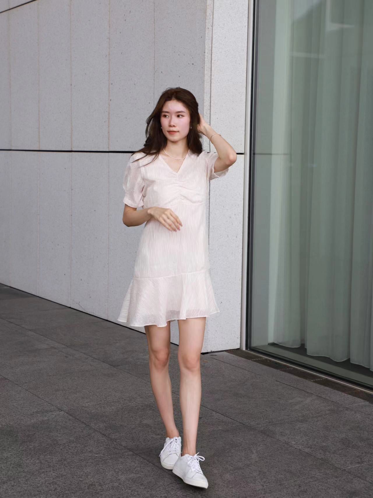 Shooting Star Tie Waist Mini Dress
