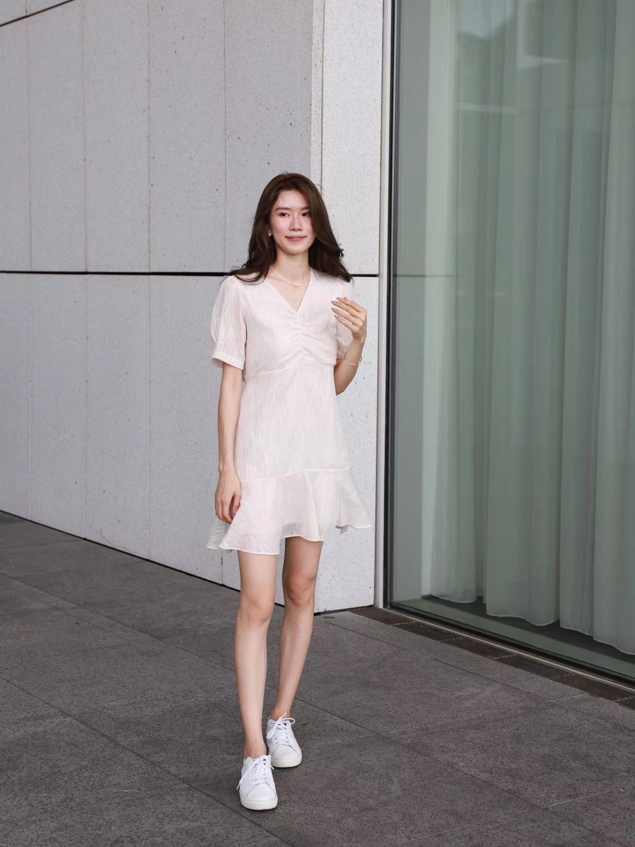 Shooting Star Tie Waist Mini Dress