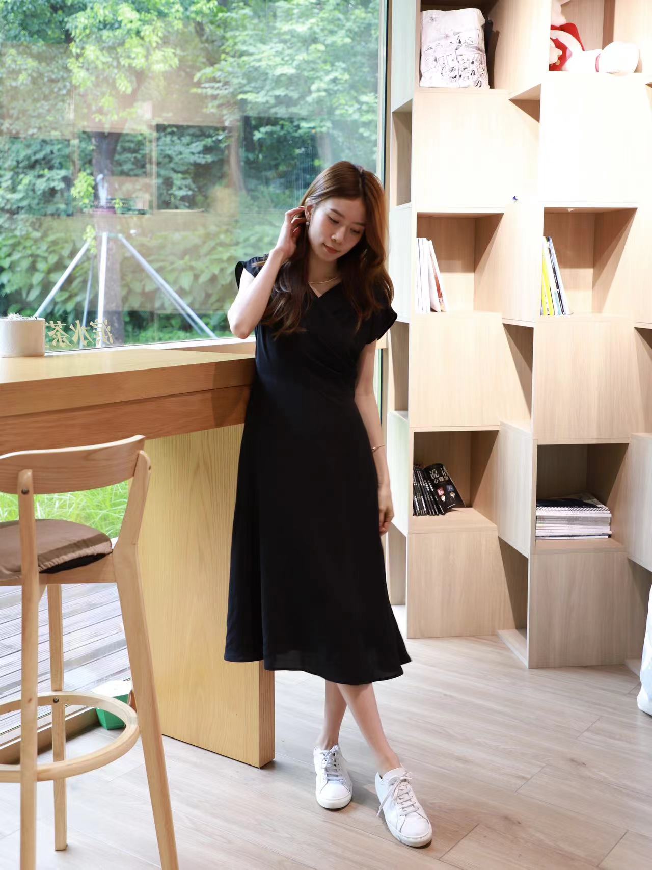 Chiffon Office Maxi Dress