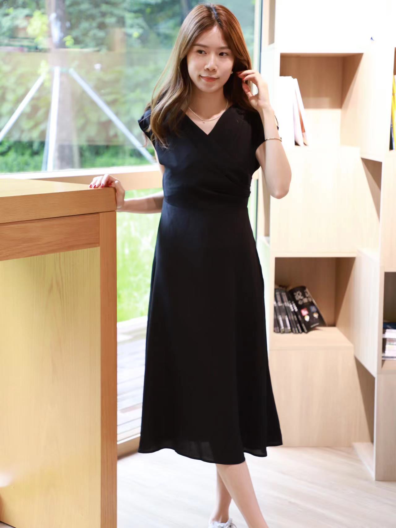 Chiffon Office Maxi Dress