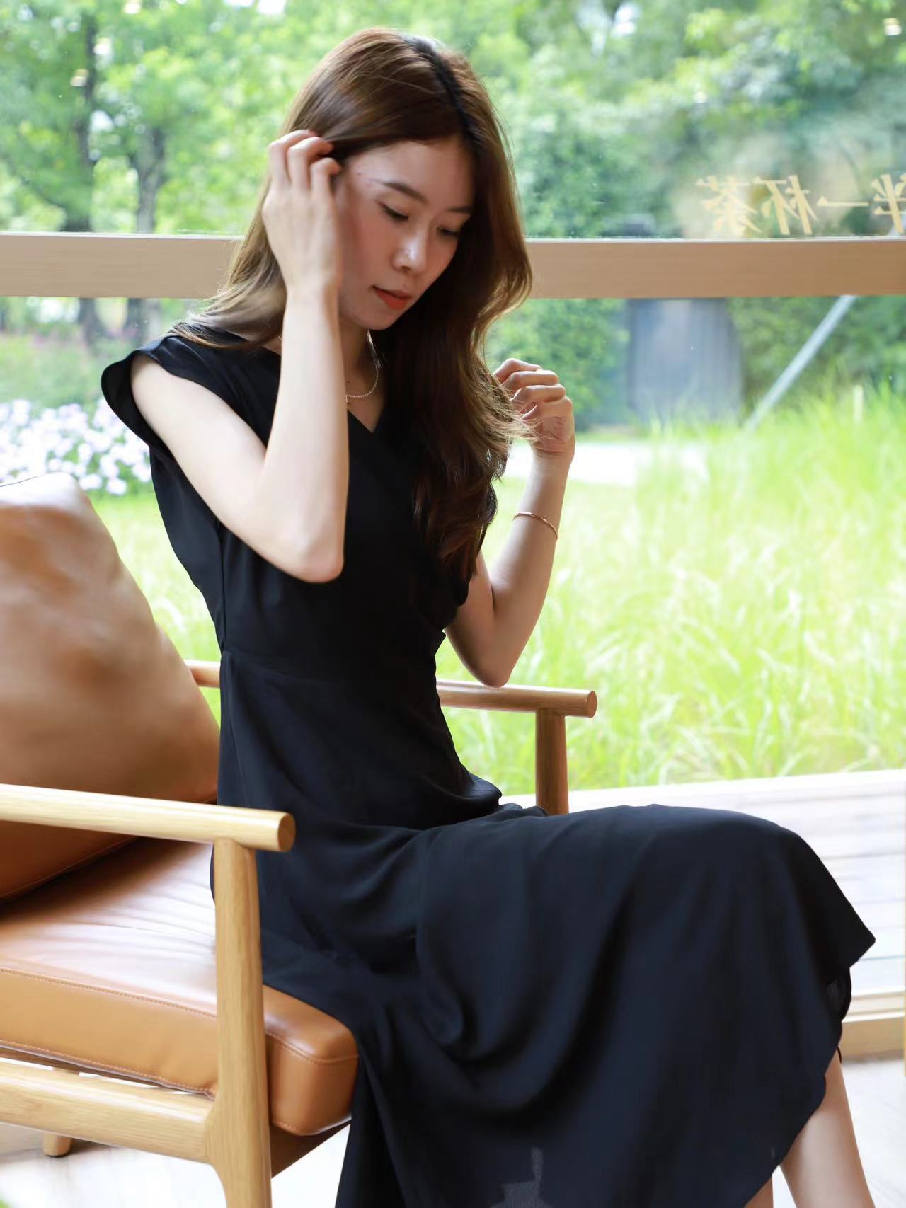 Chiffon Office Maxi Dress