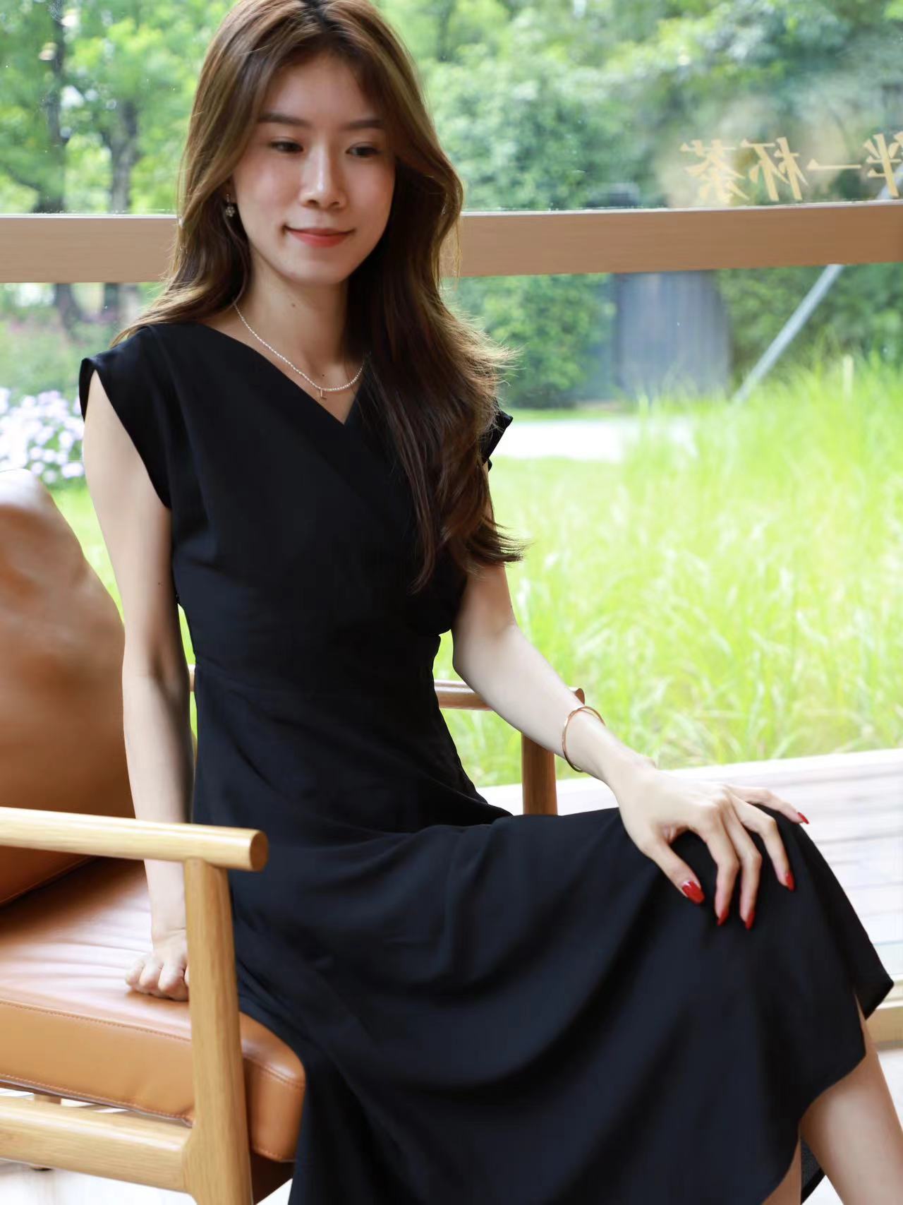 Chiffon Office Maxi Dress